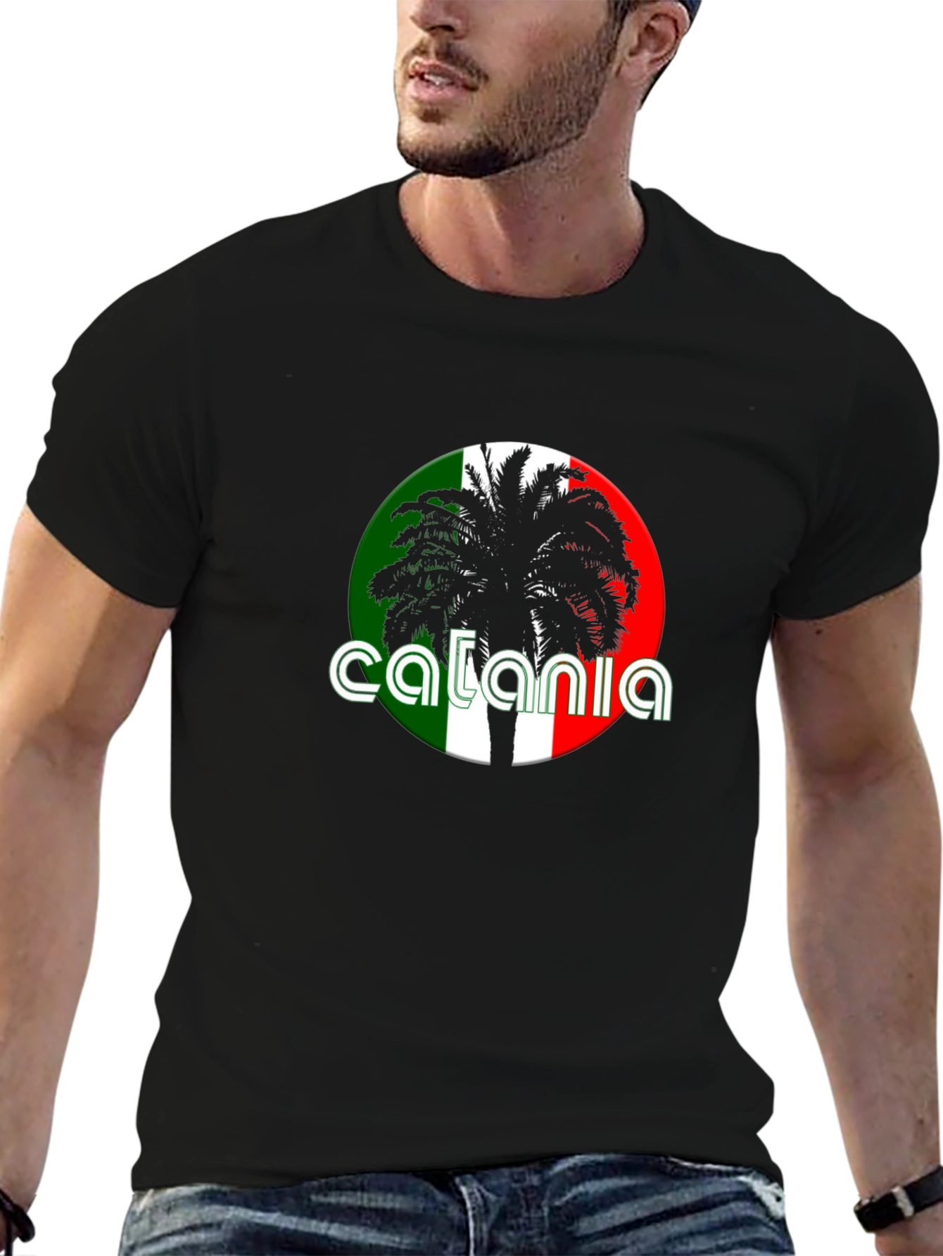 Catania Italy Palm Tree T-Shirt