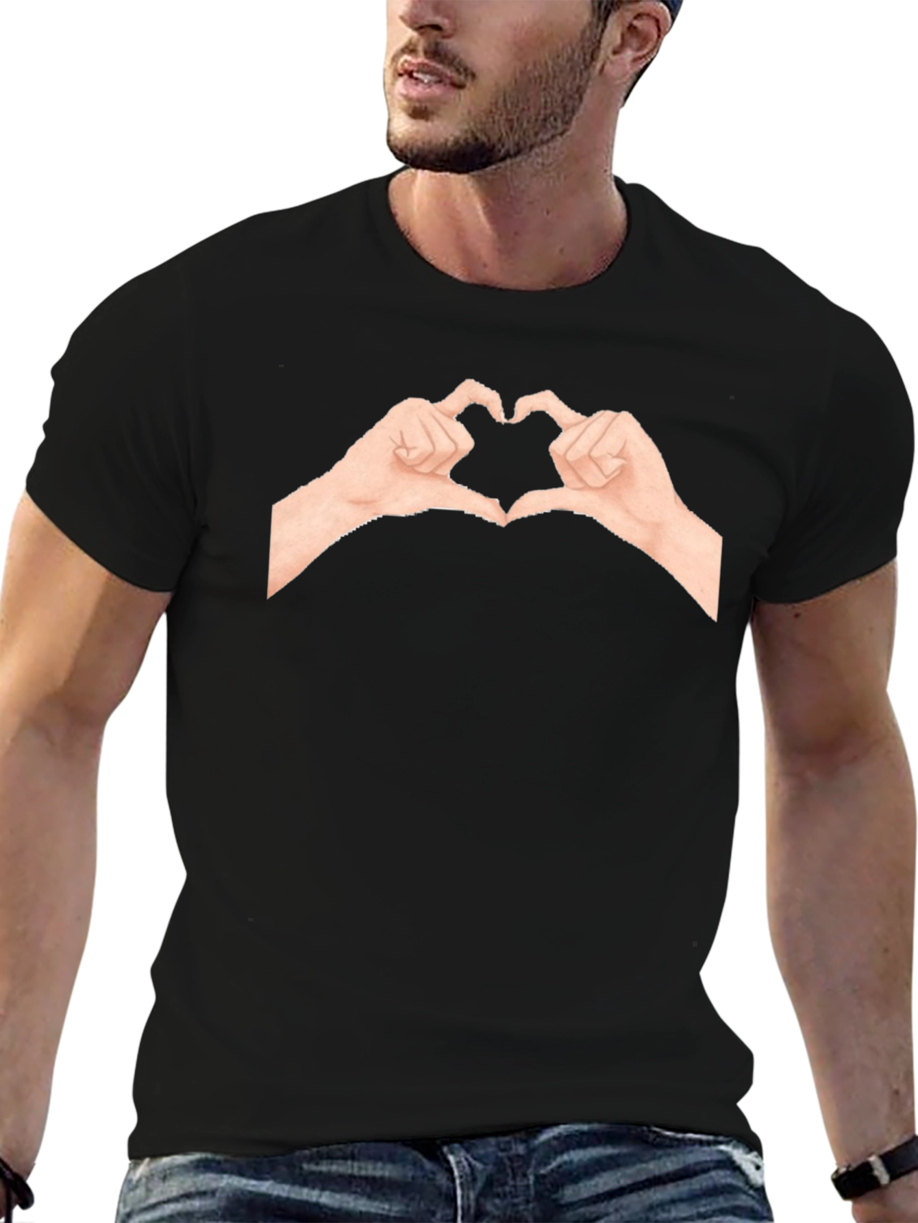 Heart Hands Graphic Tee - Express Yourself