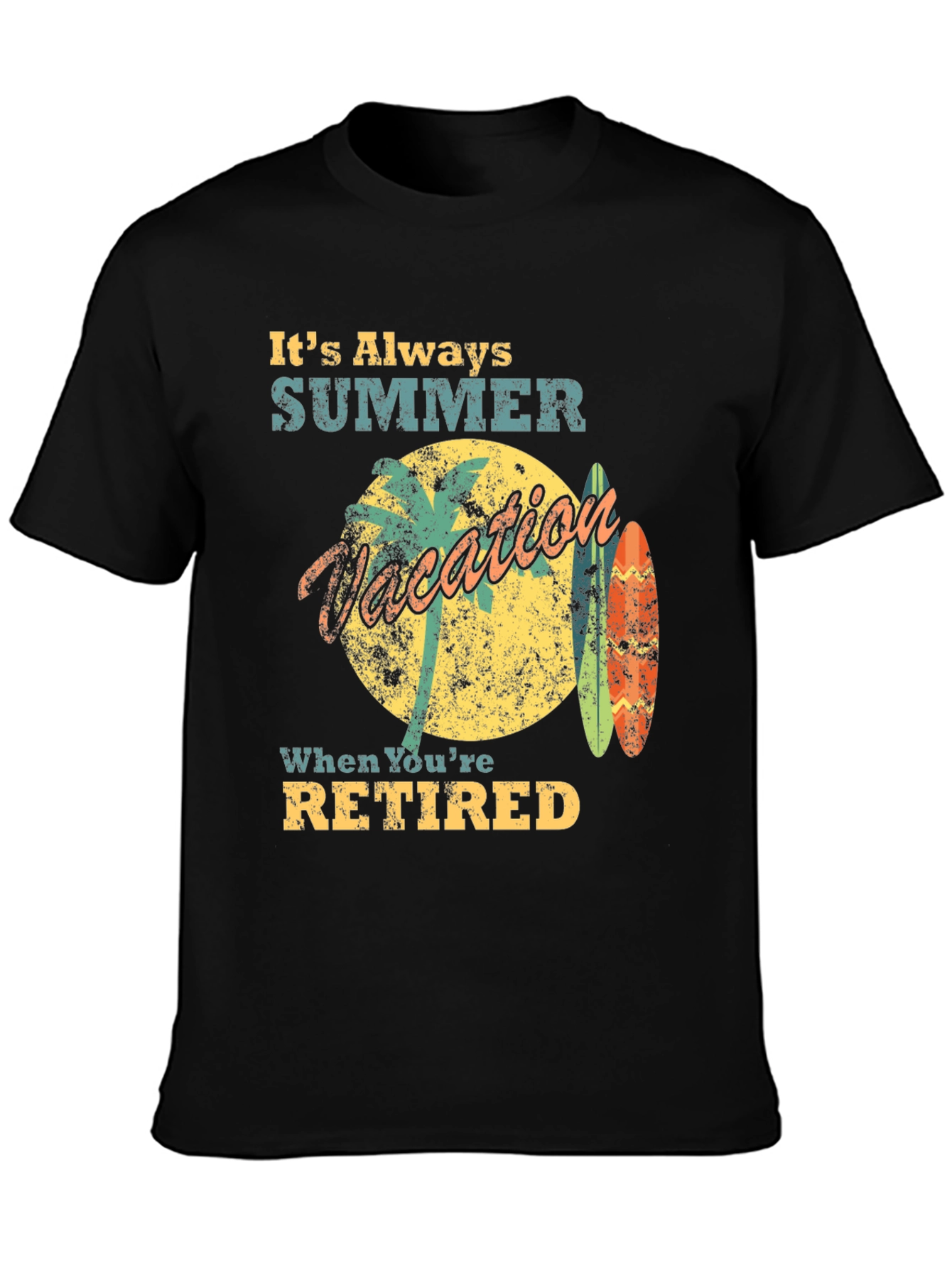Retired Summer Vacation Graphic Tee