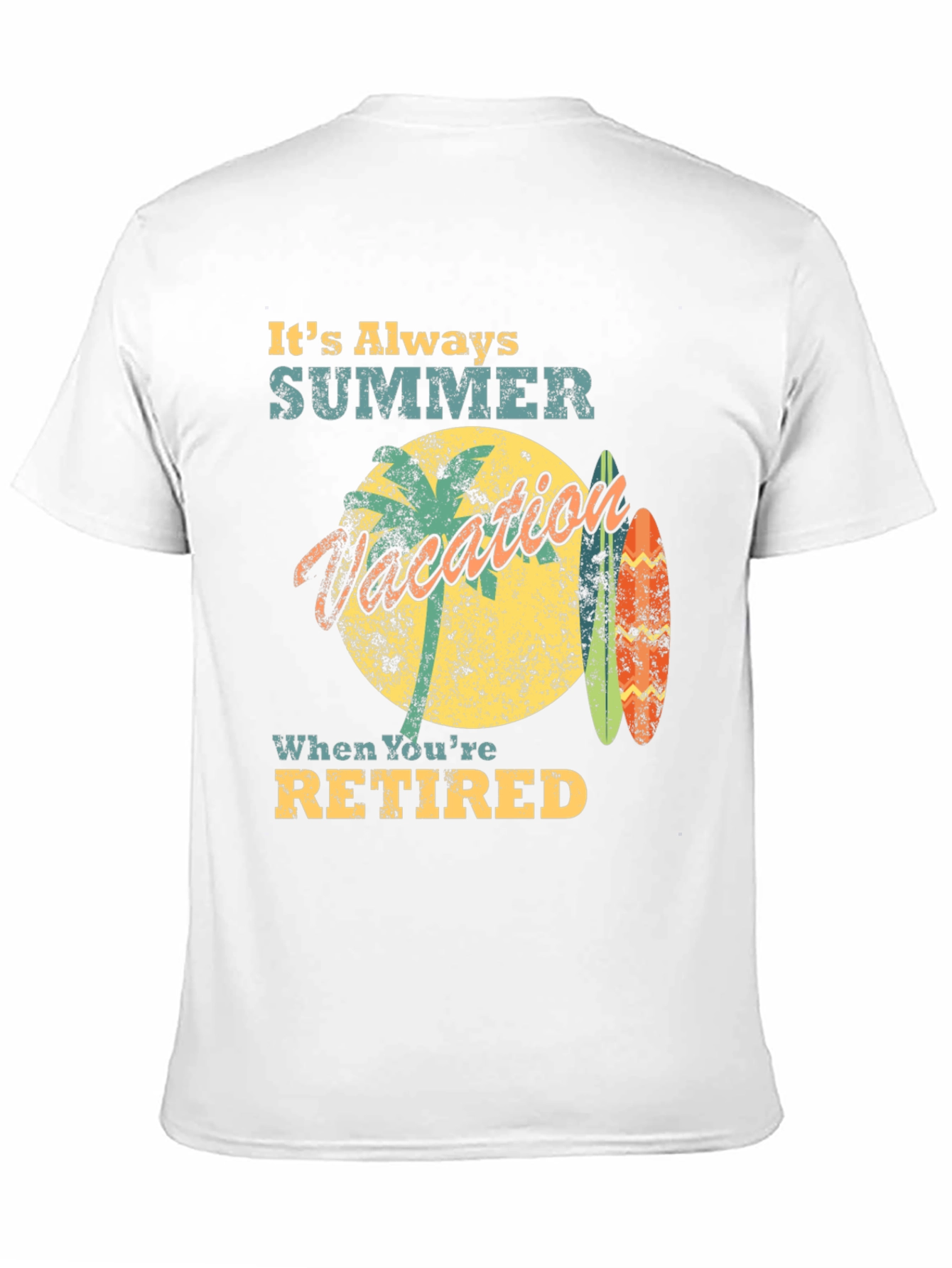 Retired Summer Vacation Graphic Tee