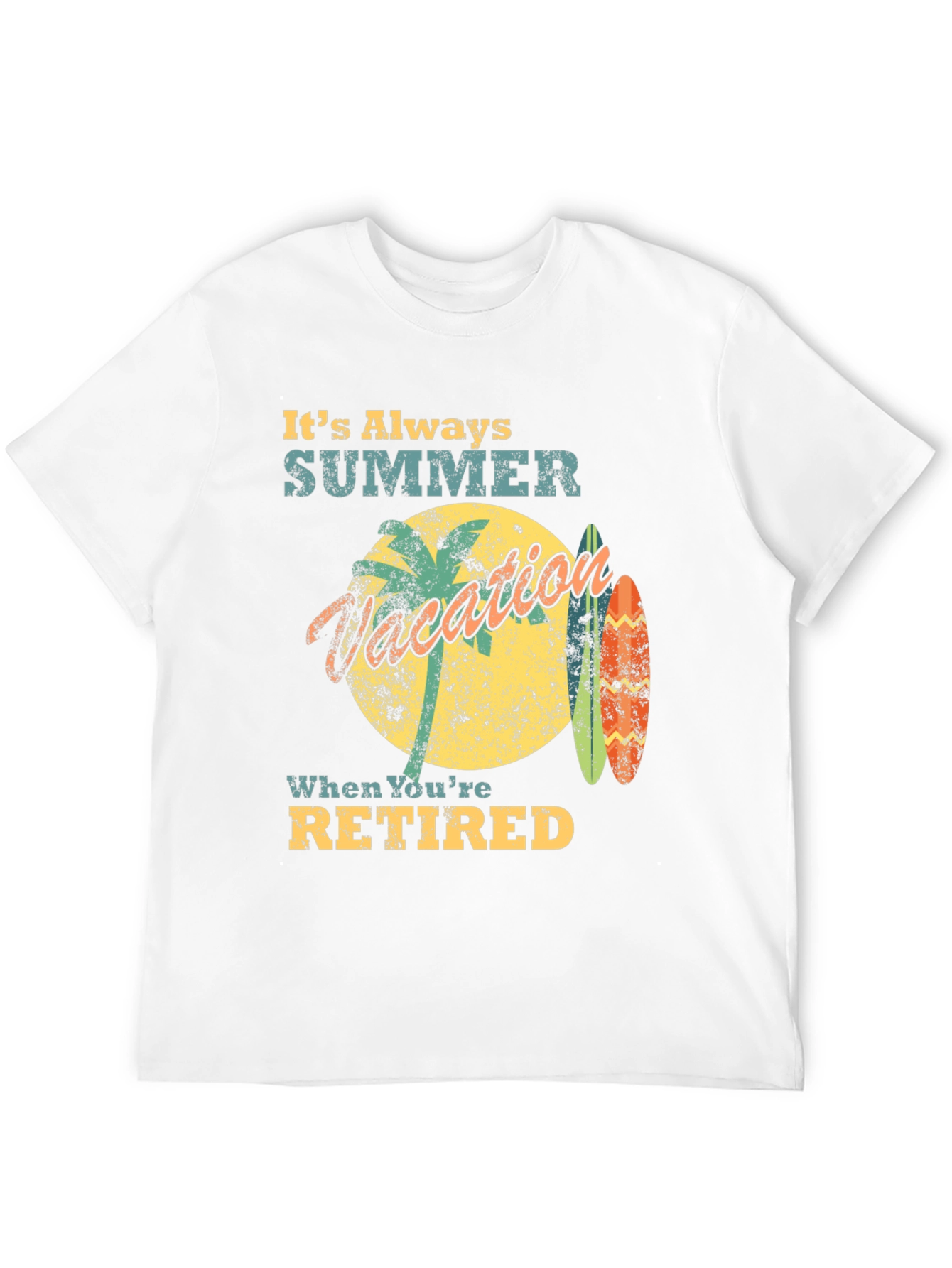 Retired Summer Vacation Graphic Tee