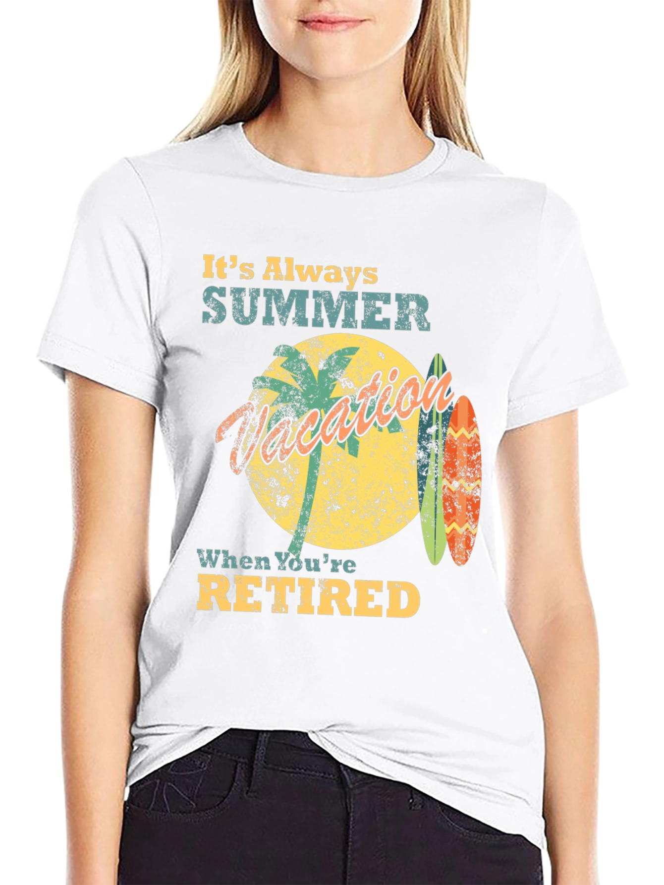 Retired Summer Vacation Graphic Tee