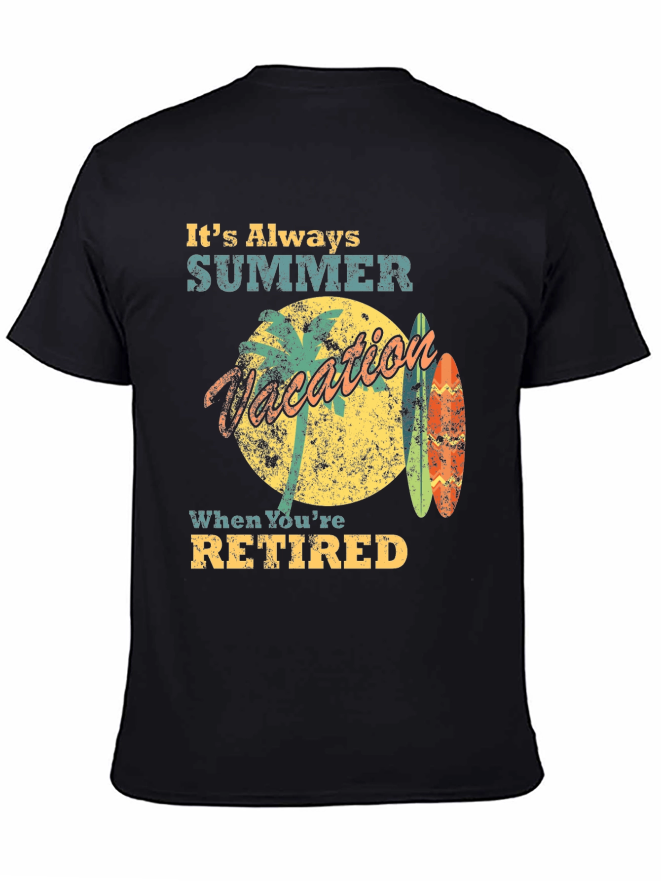 Retired Summer Vacation Graphic Tee