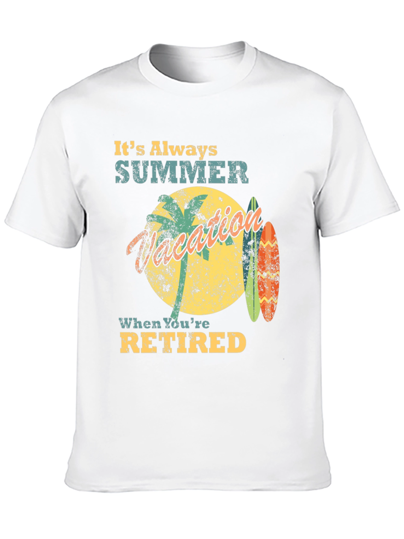 Retired Summer Vacation Graphic Tee