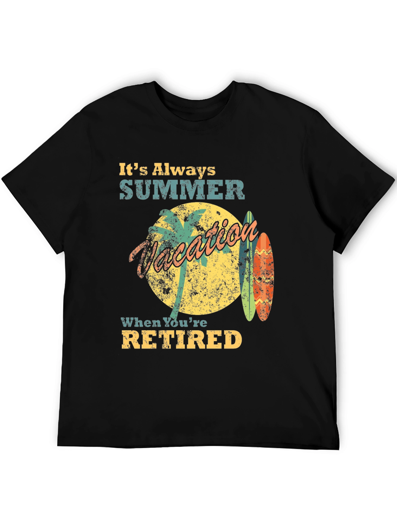 Retired Summer Vacation Graphic Tee