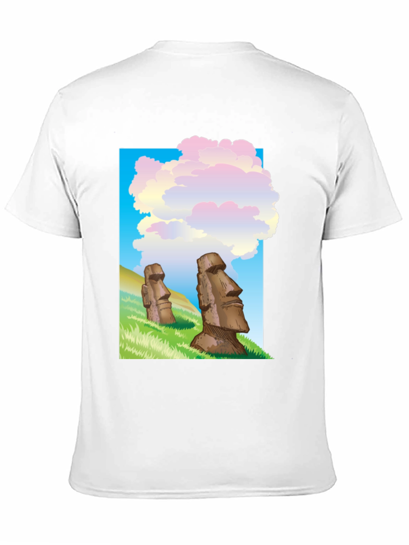 Moai Statue Graphic T-Shirt - Easter Island Design