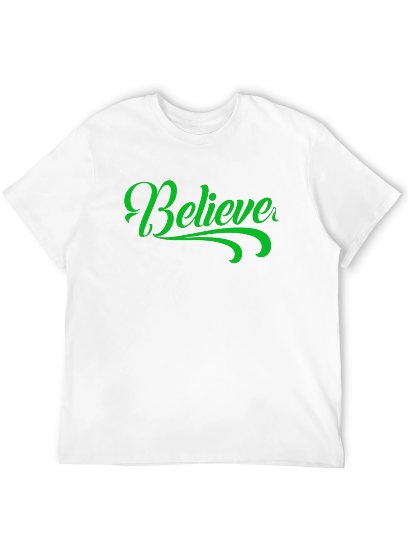 Believe Graphic Tee - Trendy Black T-Shirt