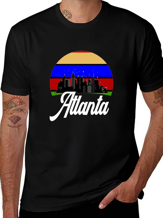 Atlanta Skyline Graphic Tee - Retro Style
