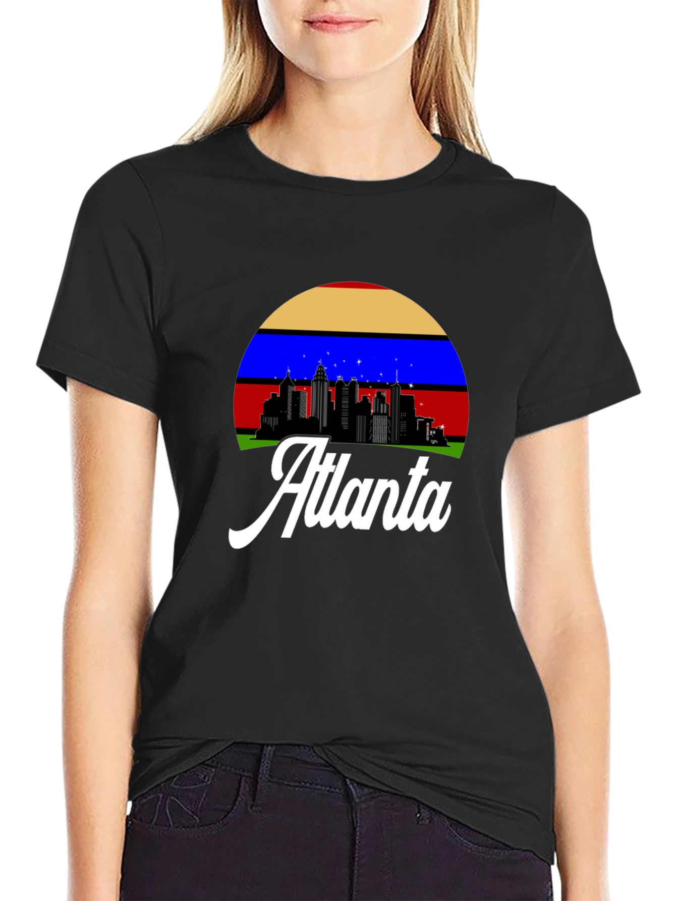 Atlanta Skyline Graphic Tee - Retro Style