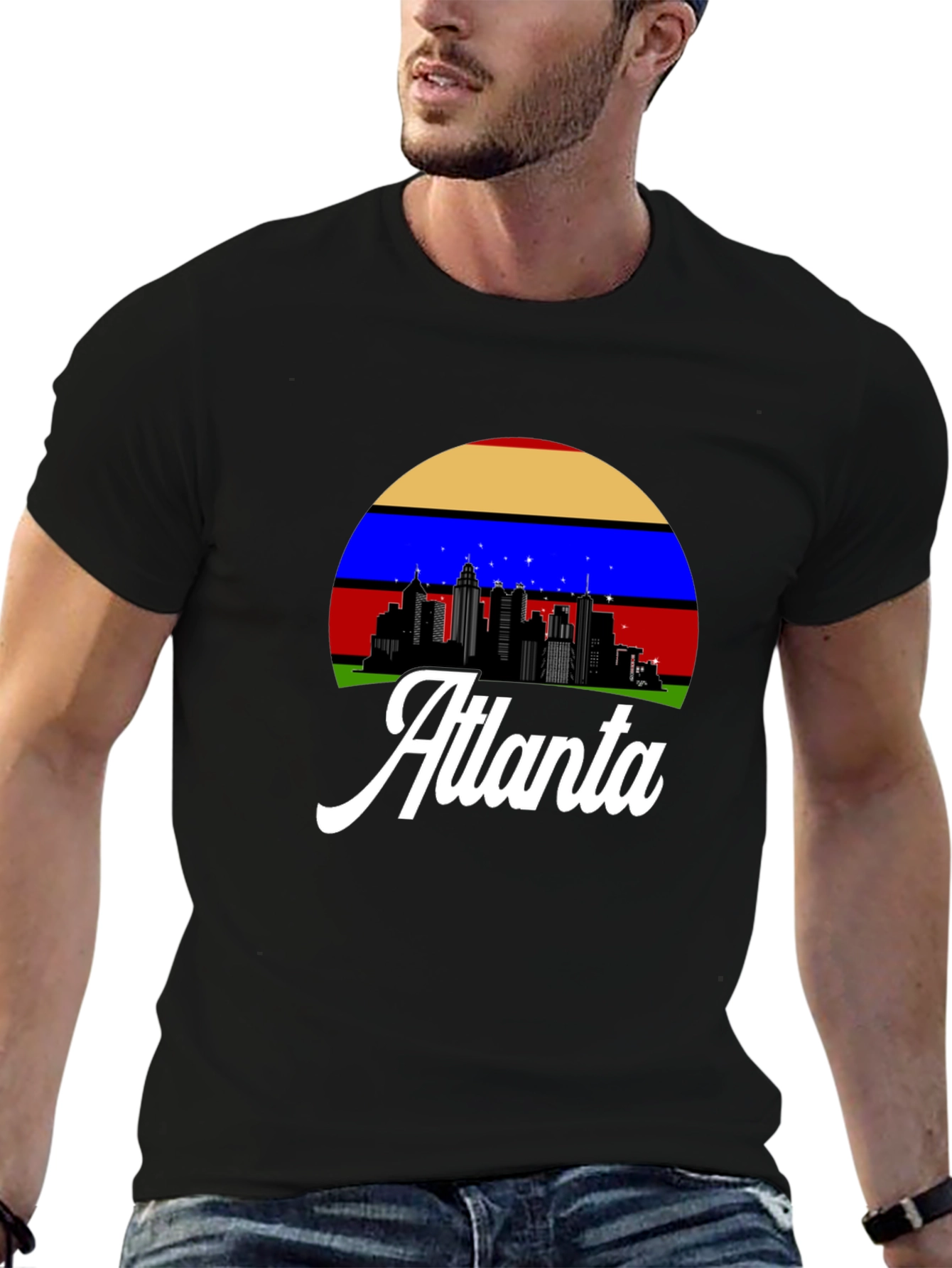 Atlanta Skyline Graphic Tee - Retro Style