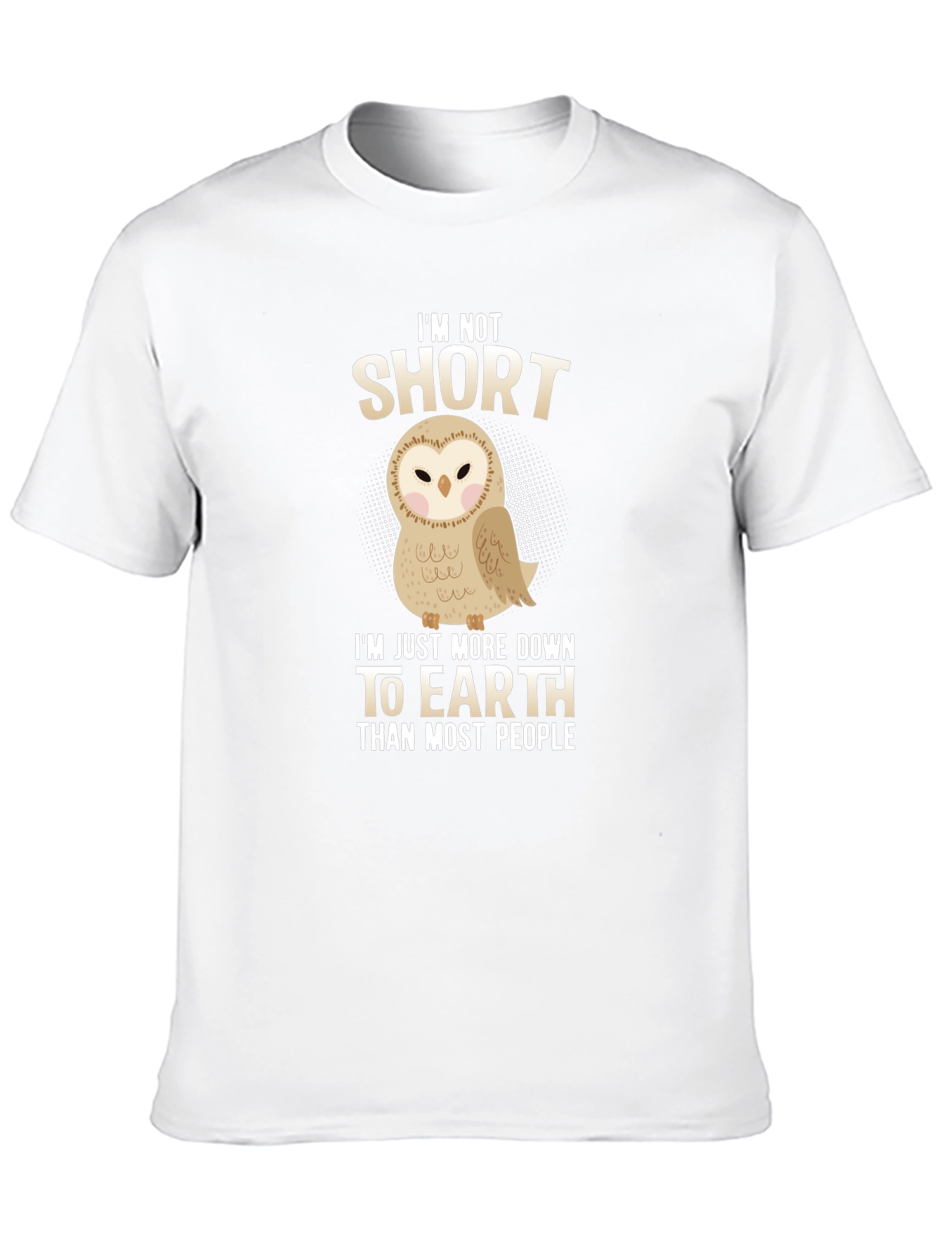 Im Not Short Owl Graphic T-Shirt