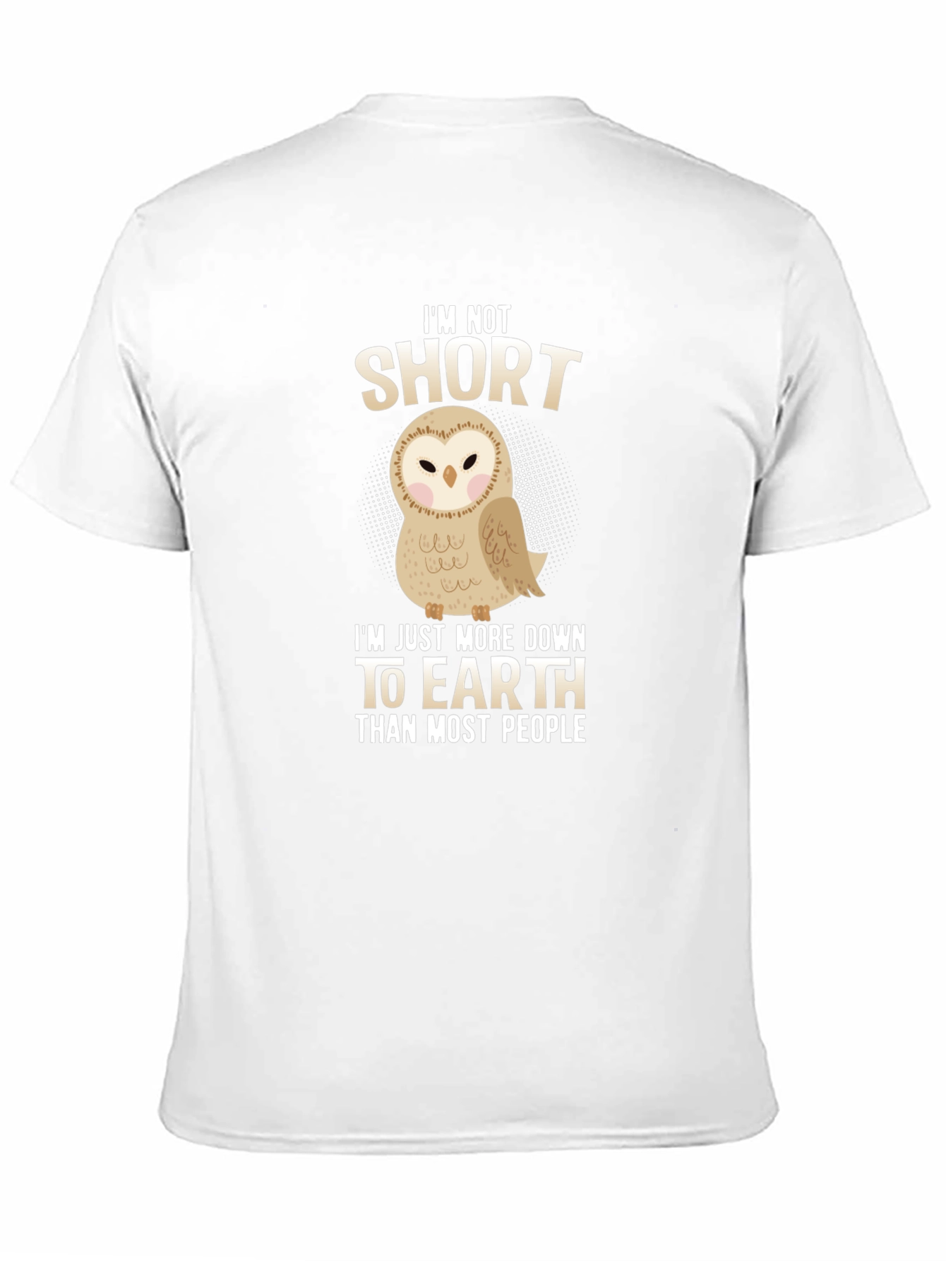 Im Not Short Owl Graphic T-Shirt