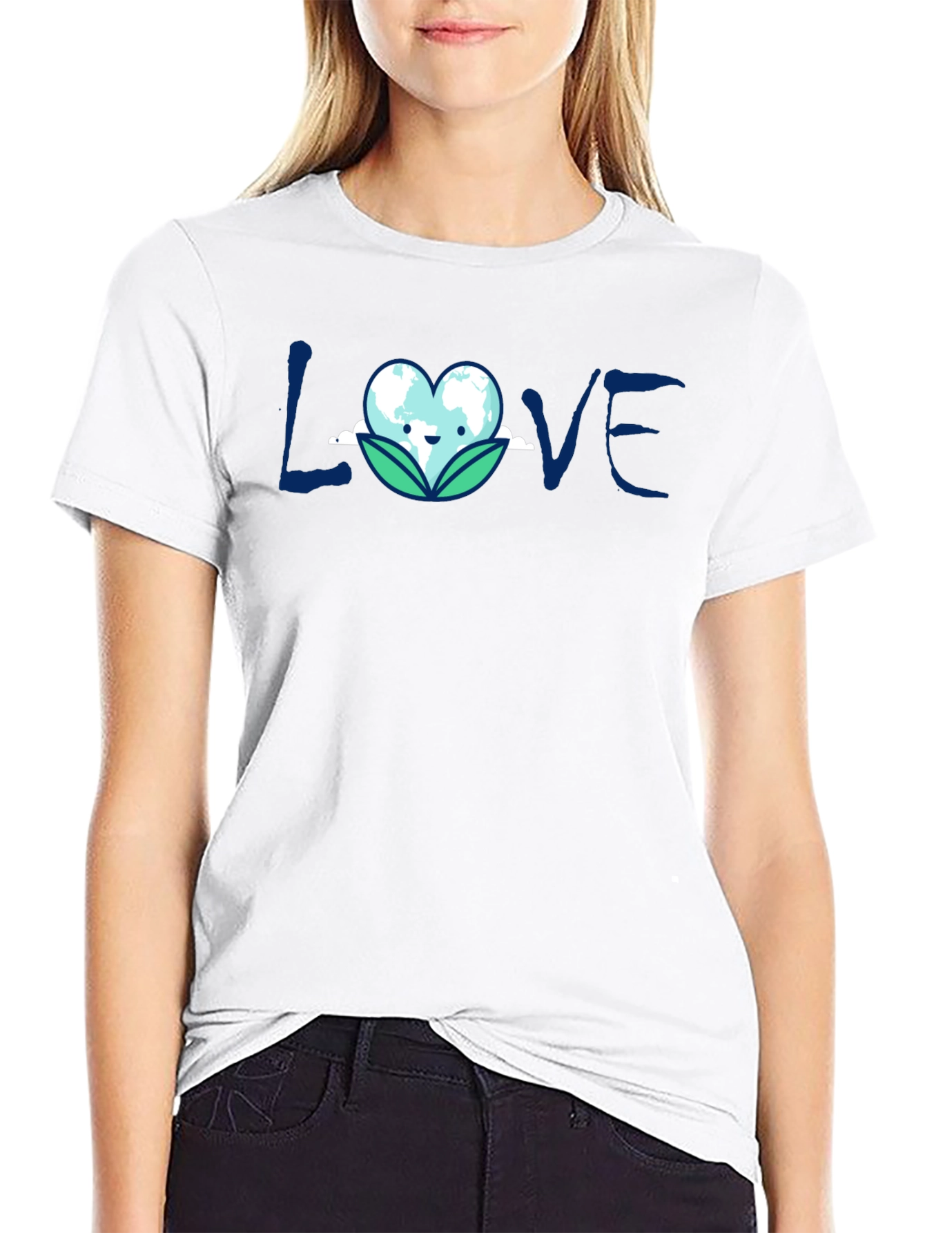 Love Earth Graphic T-Shirt - Eco-Friendly Design