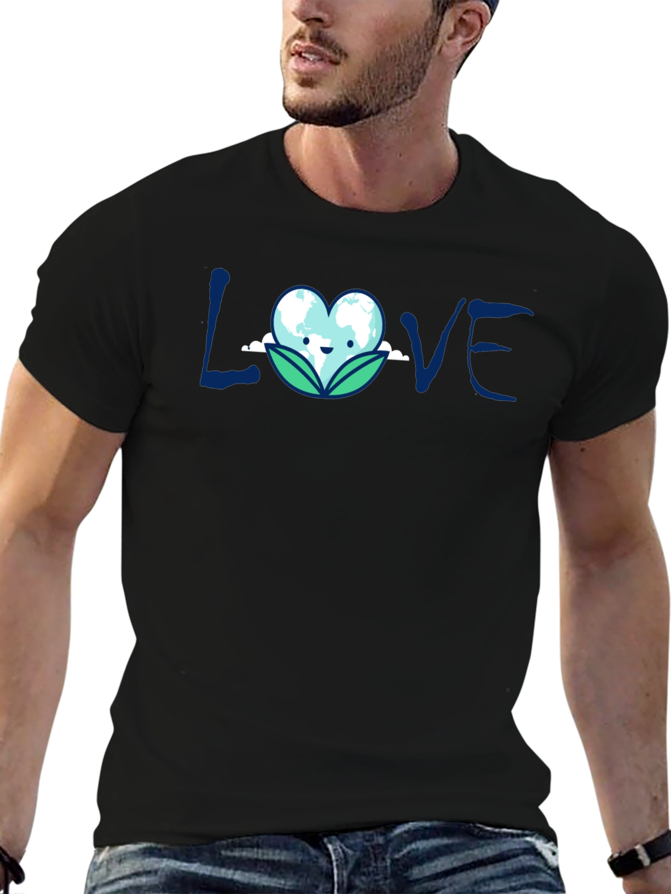Love Earth Graphic T-Shirt - Eco-Friendly Design