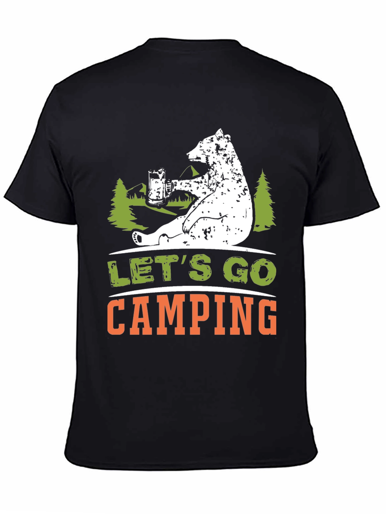 Lets Go Camping Bear T-Shirt