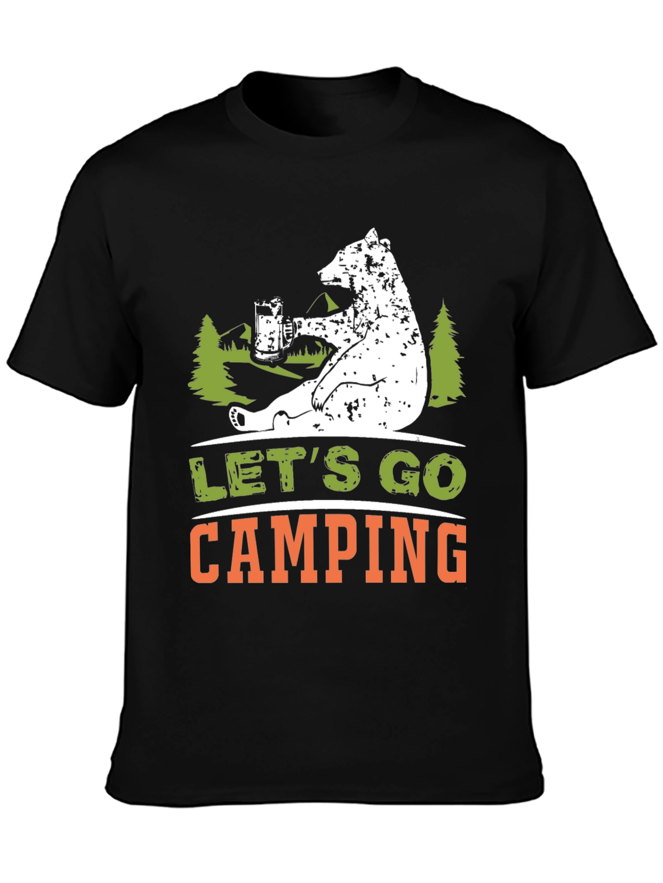 Lets Go Camping Bear T-Shirt