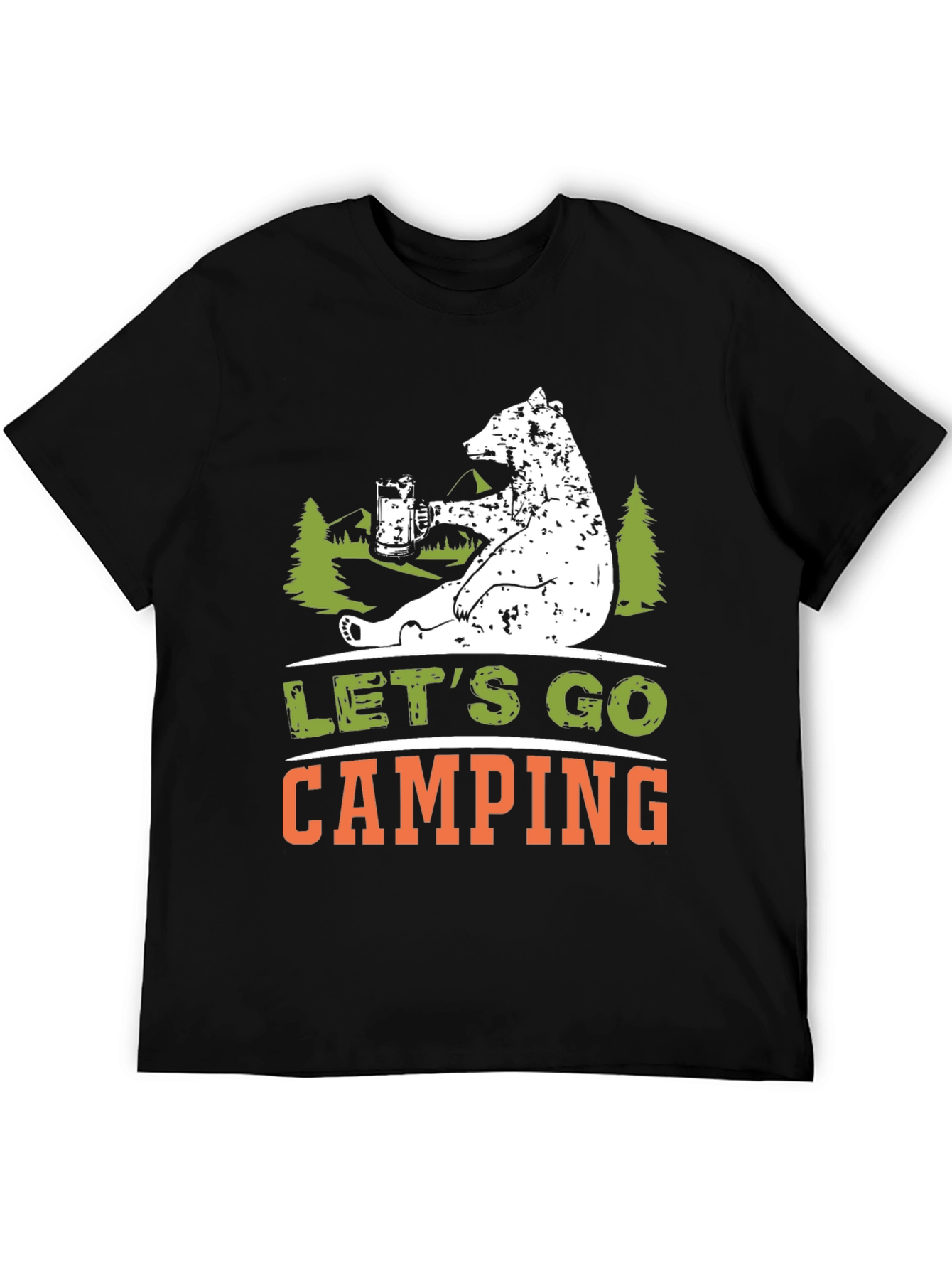 Lets Go Camping Bear T-Shirt