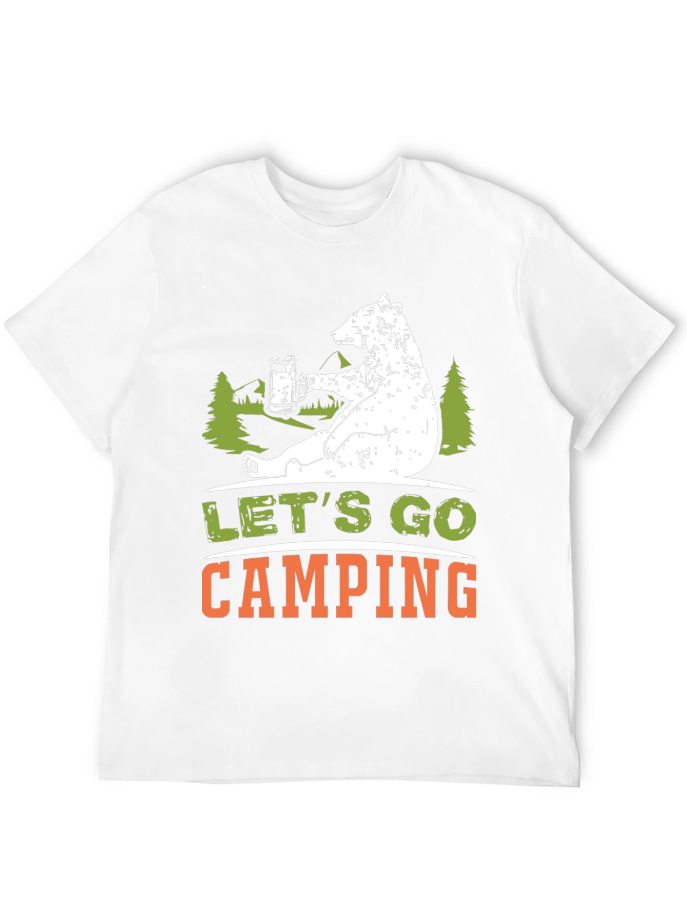 Lets Go Camping Bear T-Shirt