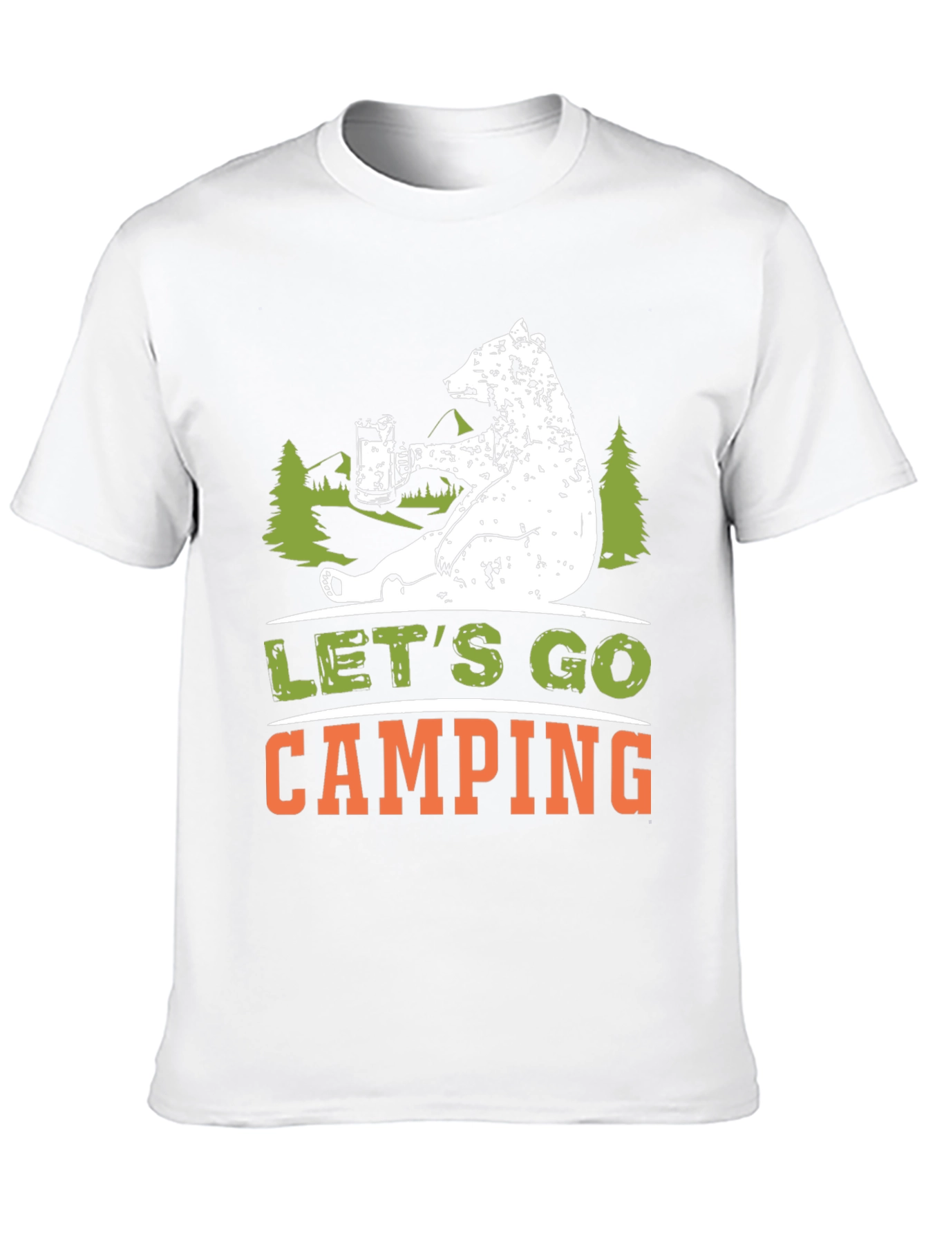 Lets Go Camping Bear T-Shirt
