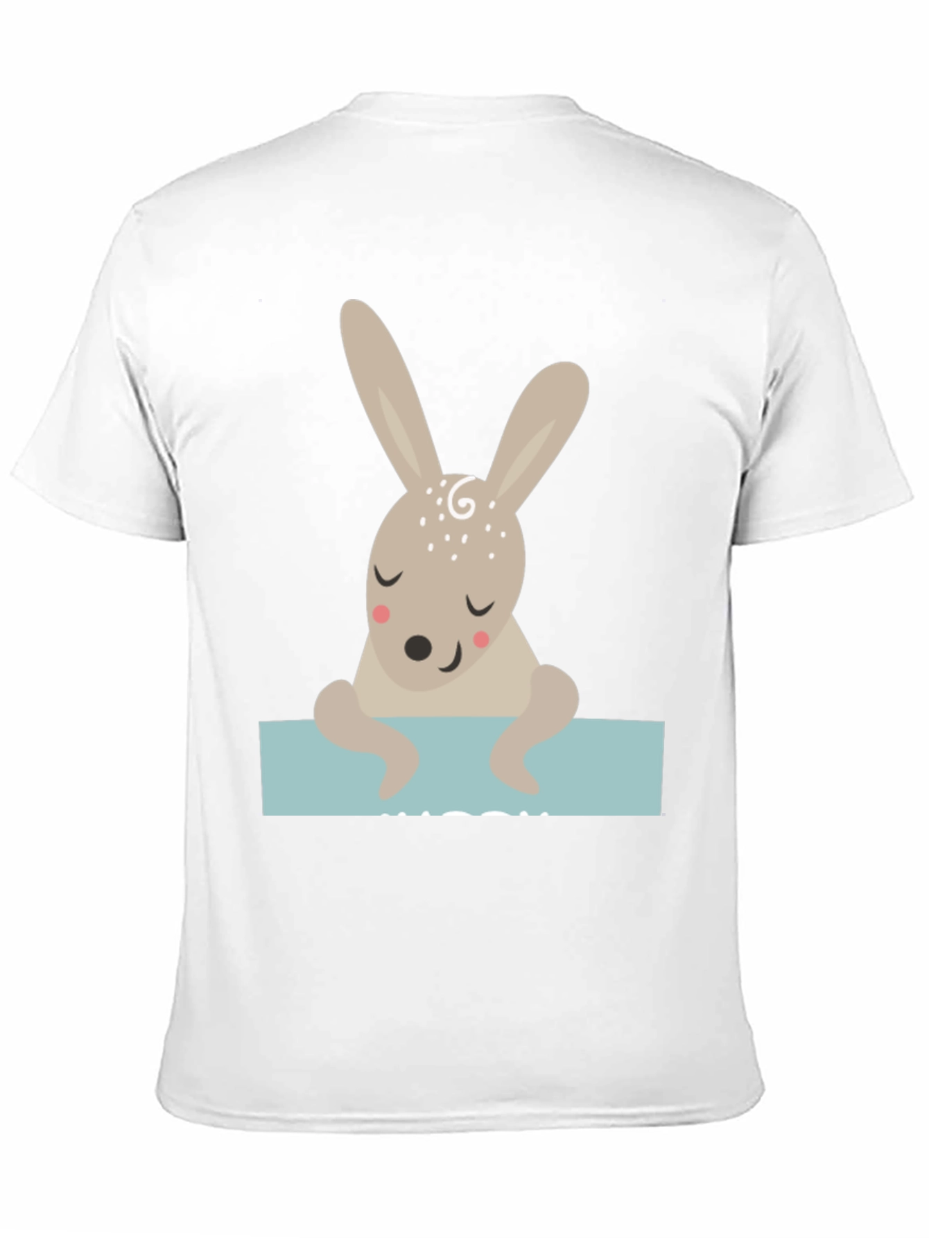 Cute Bunny Graphic Tee - Unisex Black T-Shirt