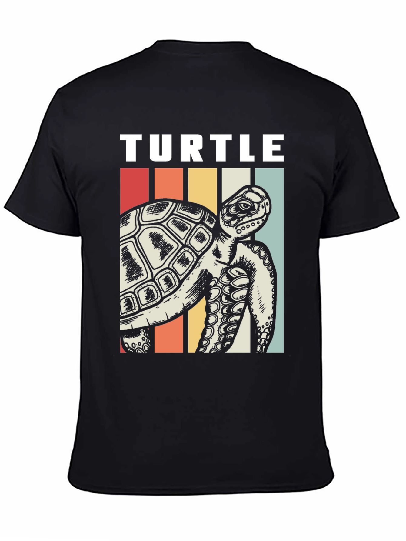 Retro Turtle Graphic Tee - Sea Life Lovers T-Shirt