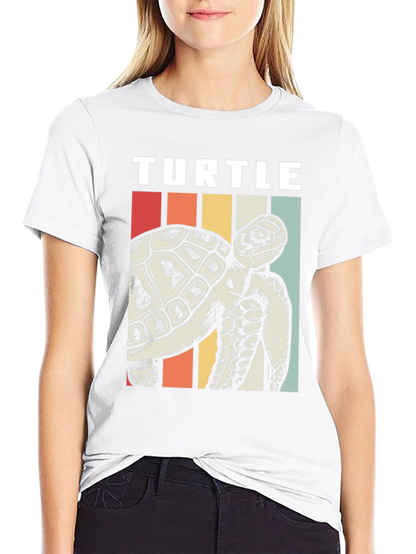 Retro Turtle Graphic Tee - Sea Life Lovers T-Shirt