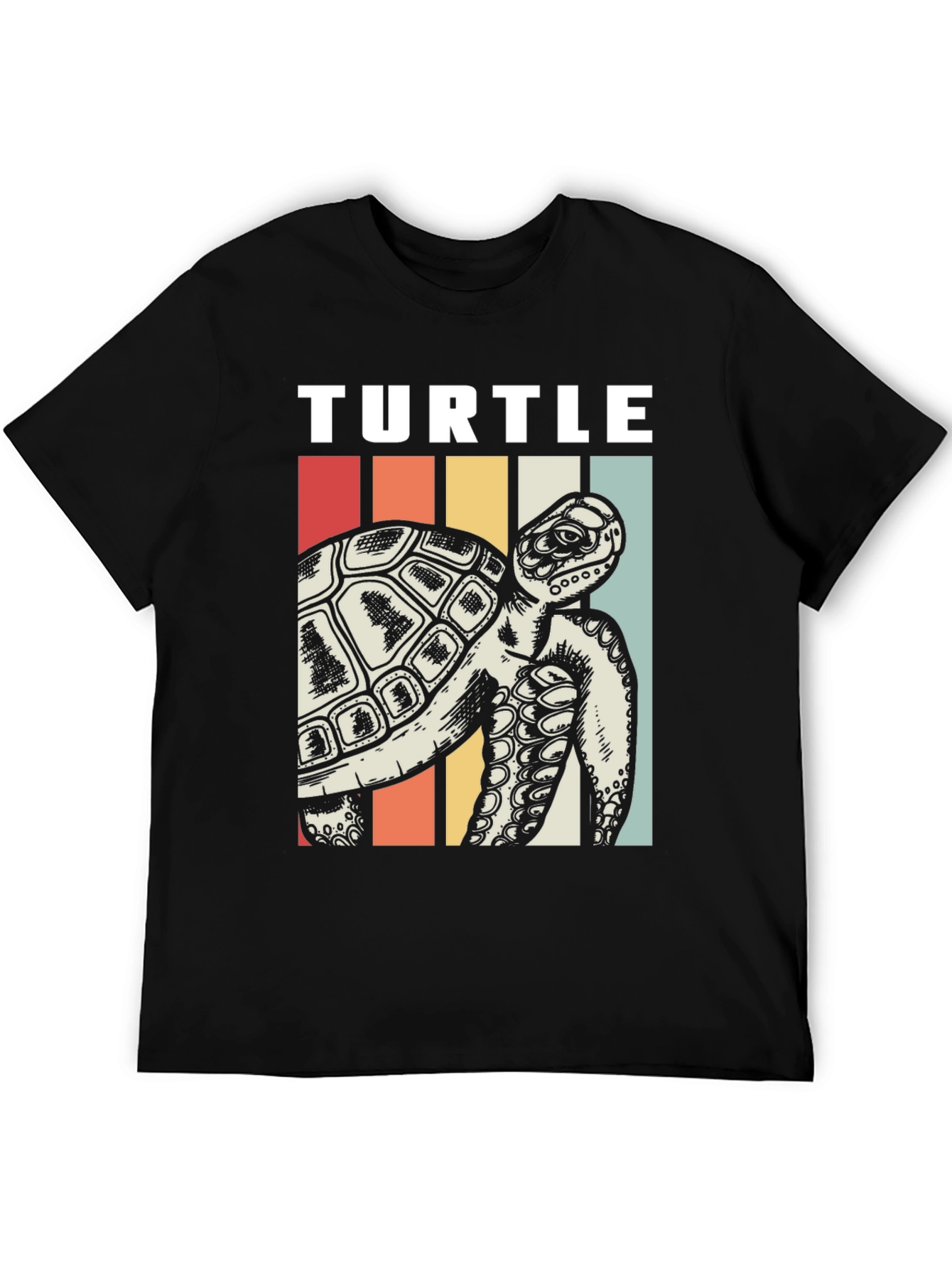 Retro Turtle Graphic Tee - Sea Life Lovers T-Shirt