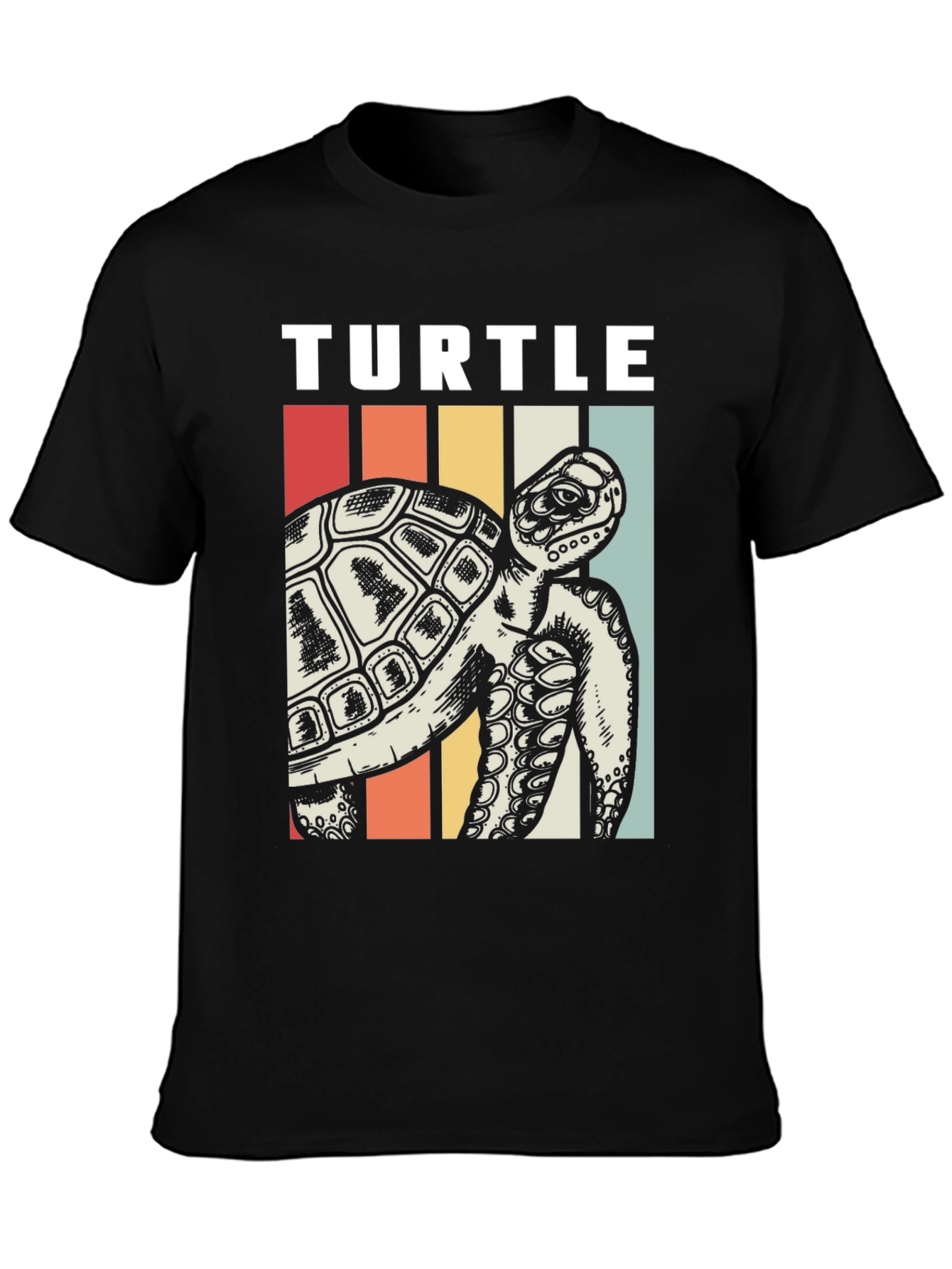 Retro Turtle Graphic Tee - Sea Life Lovers T-Shirt