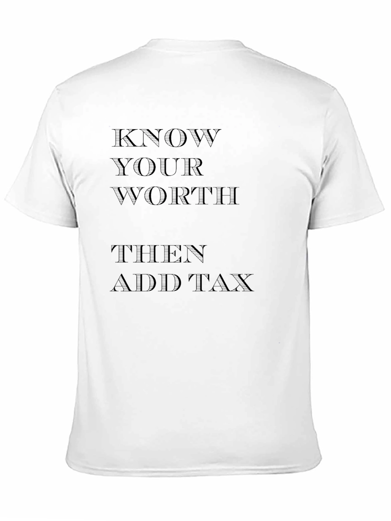 Know Your Worth Black Graphic Tee