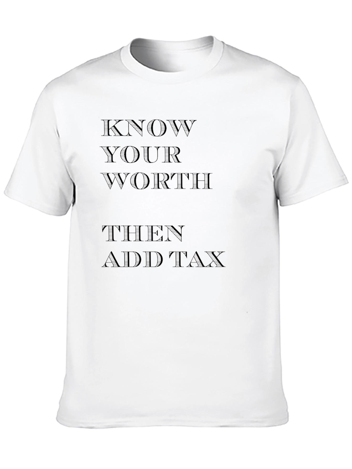 Know Your Worth Black Graphic Tee