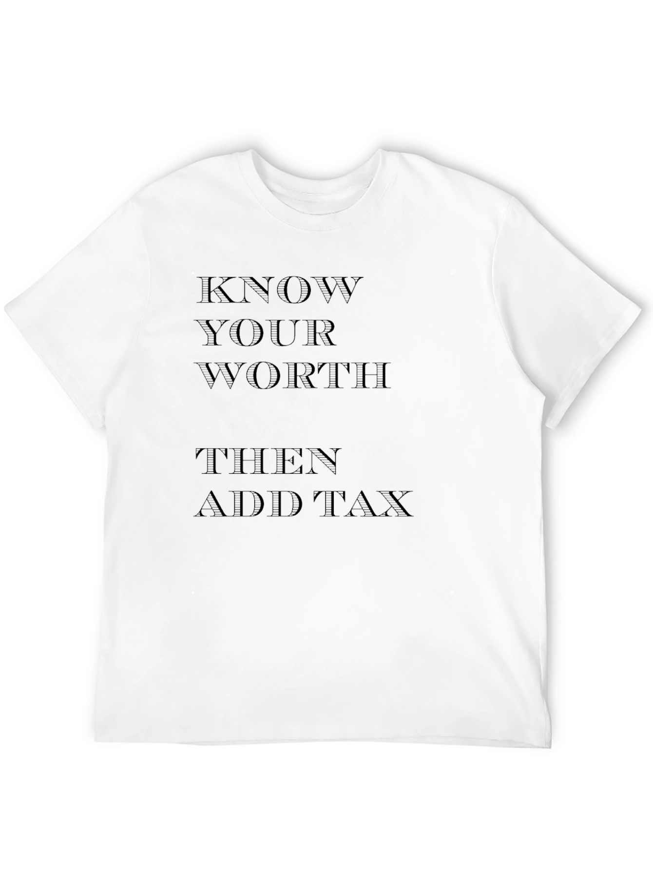 Know Your Worth Black Graphic Tee