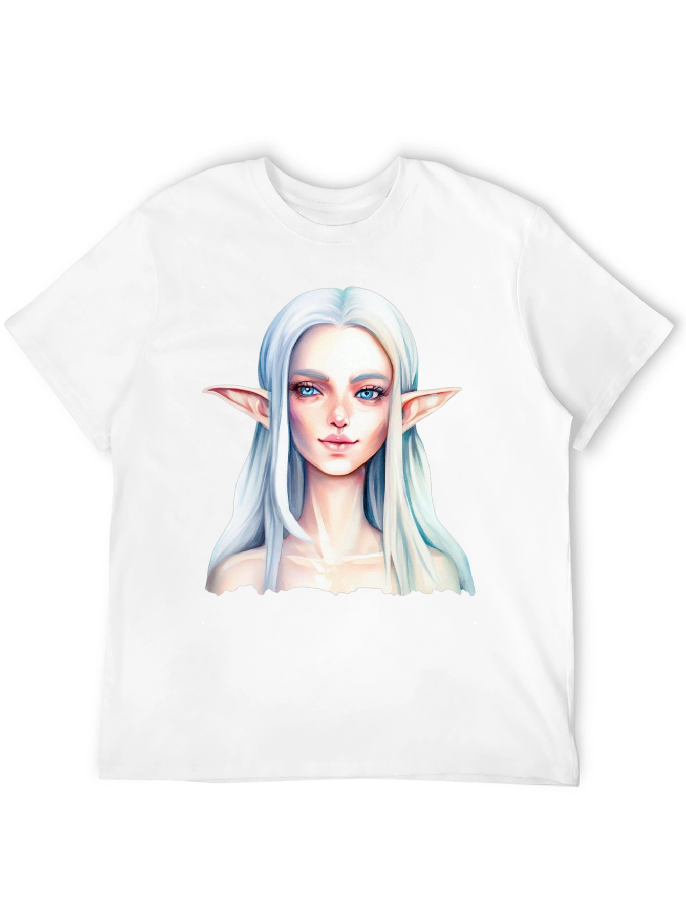 Elf Portrait Black T-Shirt