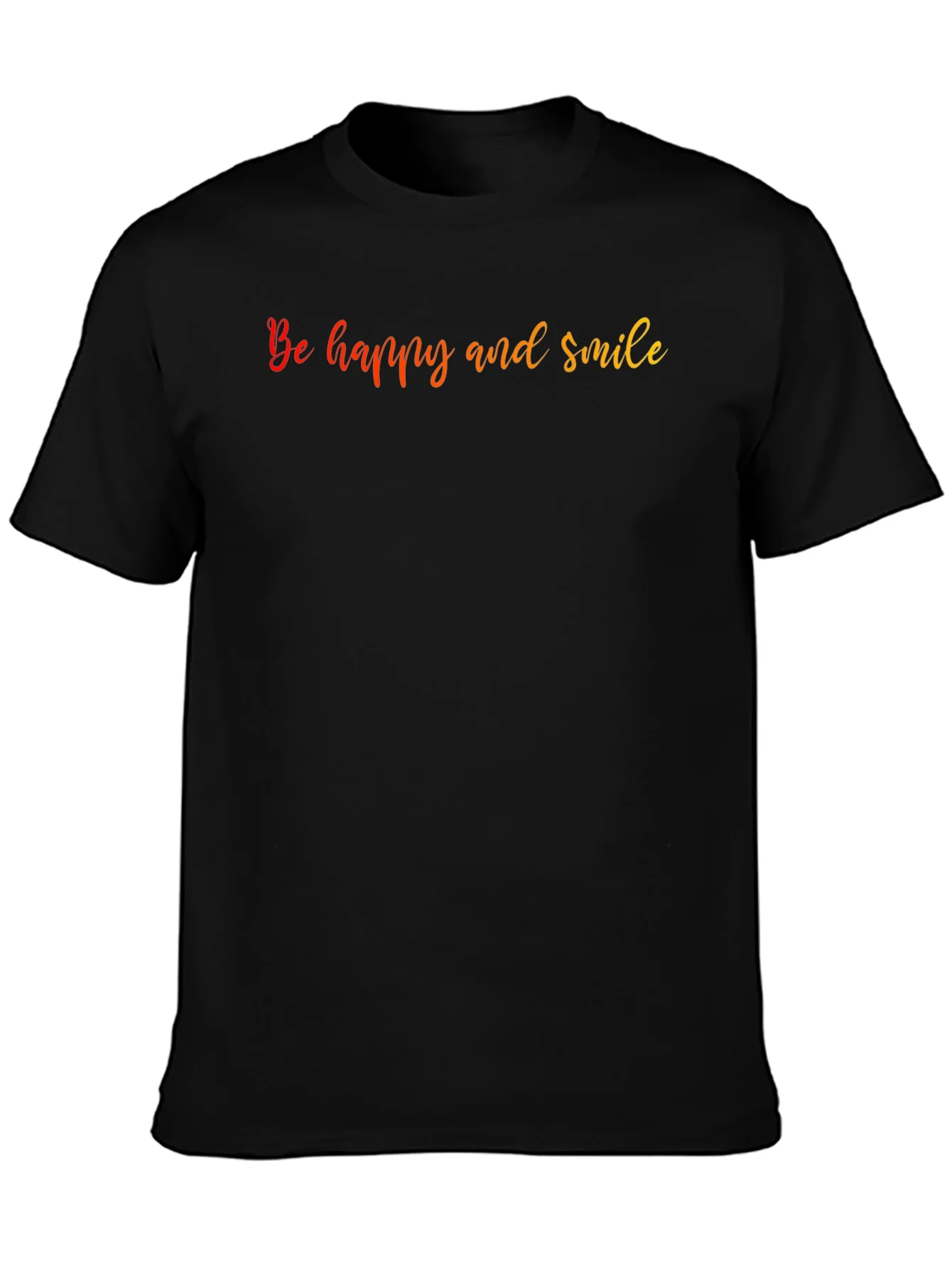 Be Happy and Smile Graphic T-Shirt