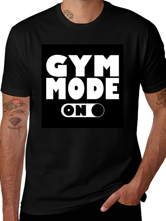 Gym Mode On Black T-Shirt