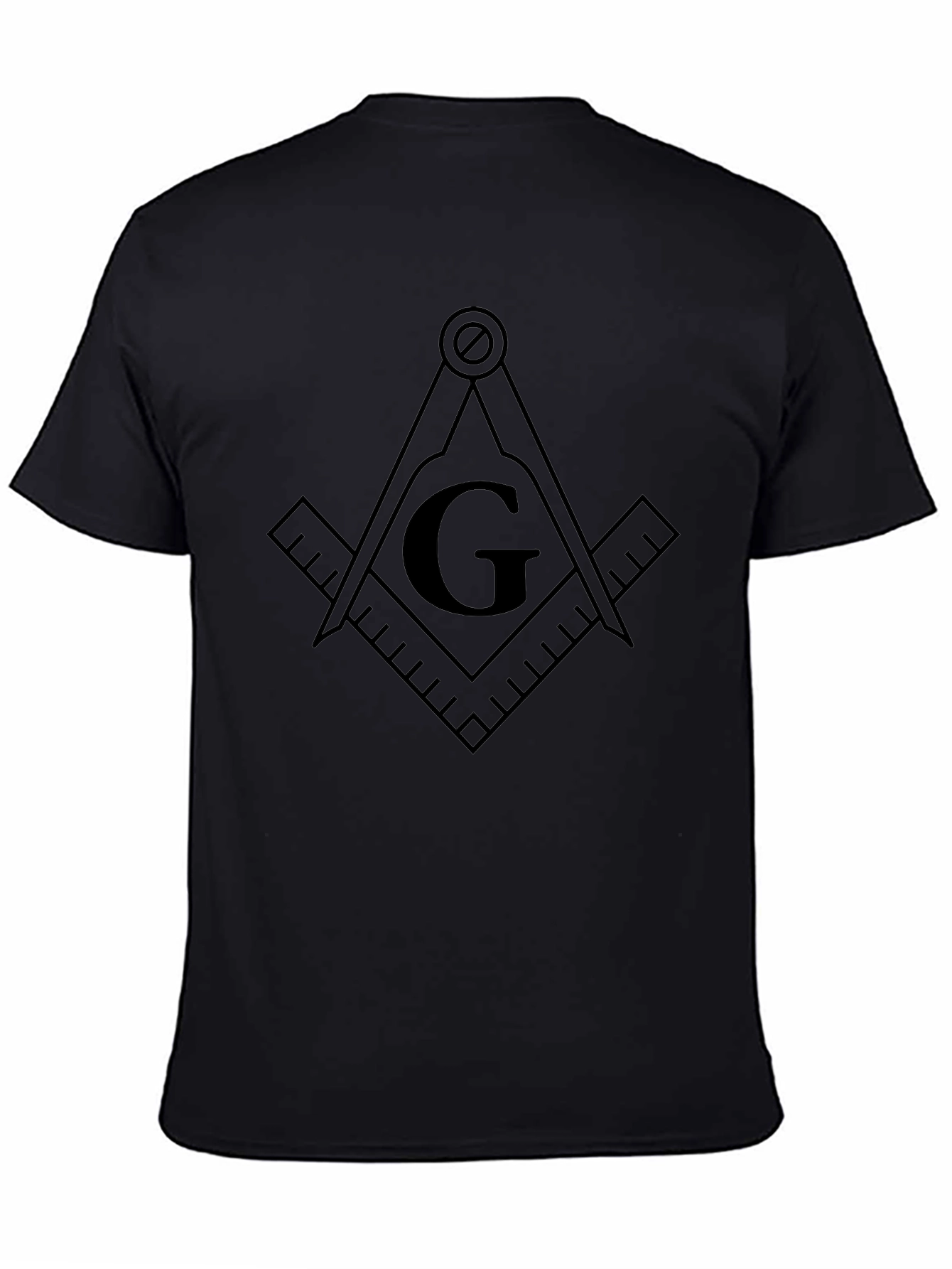 Black Masonic Symbol T-Shirt - Masonic Gift