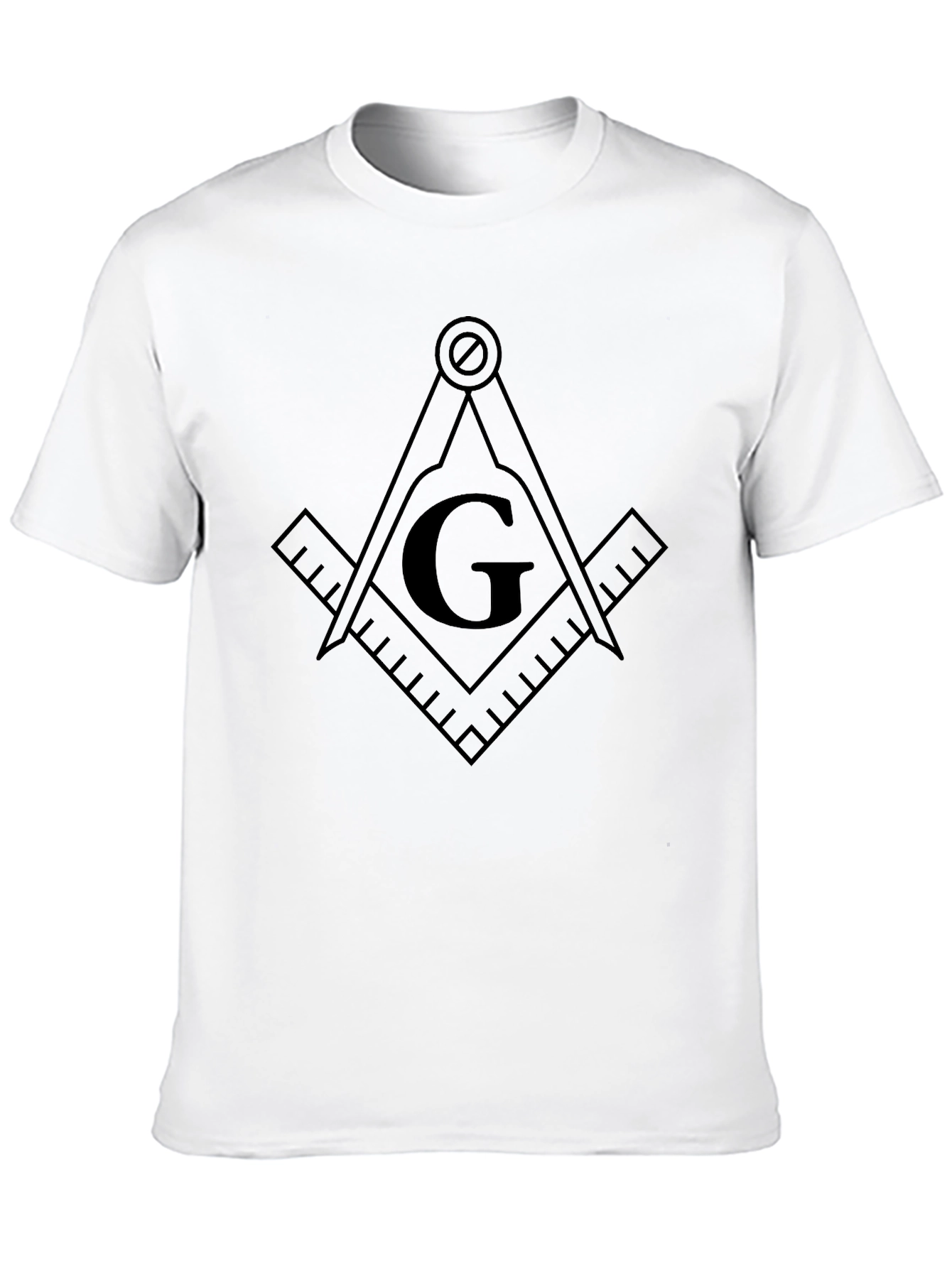 Black Masonic Symbol T-Shirt - Masonic Gift