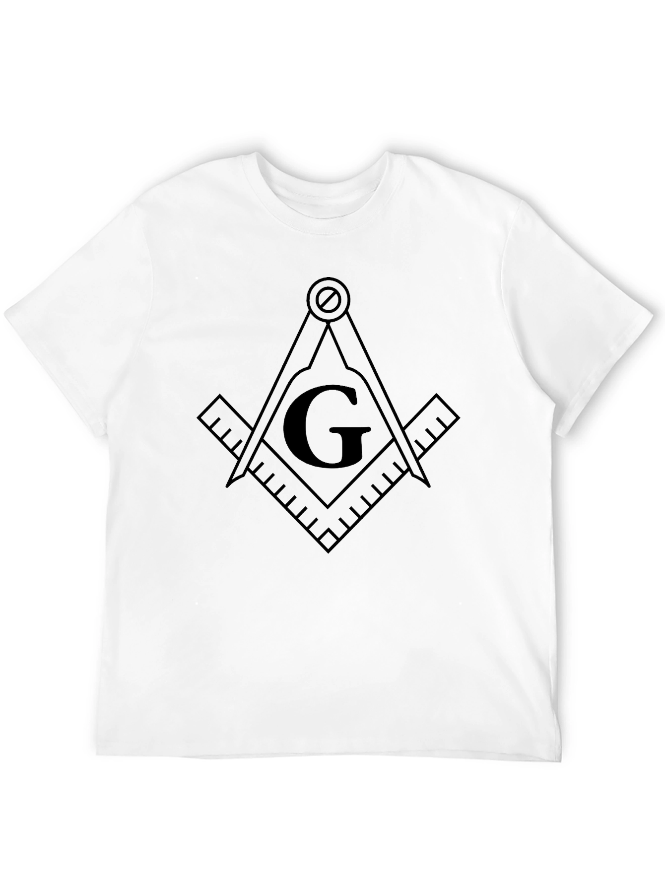 Black Masonic Symbol T-Shirt - Masonic Gift