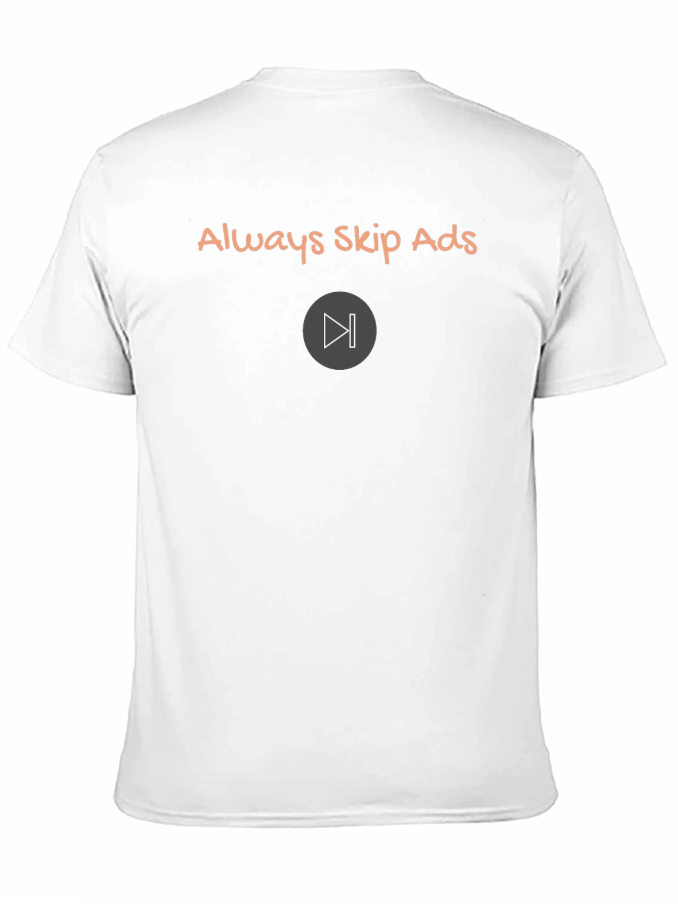 Always Skip Ads Black T-Shirt