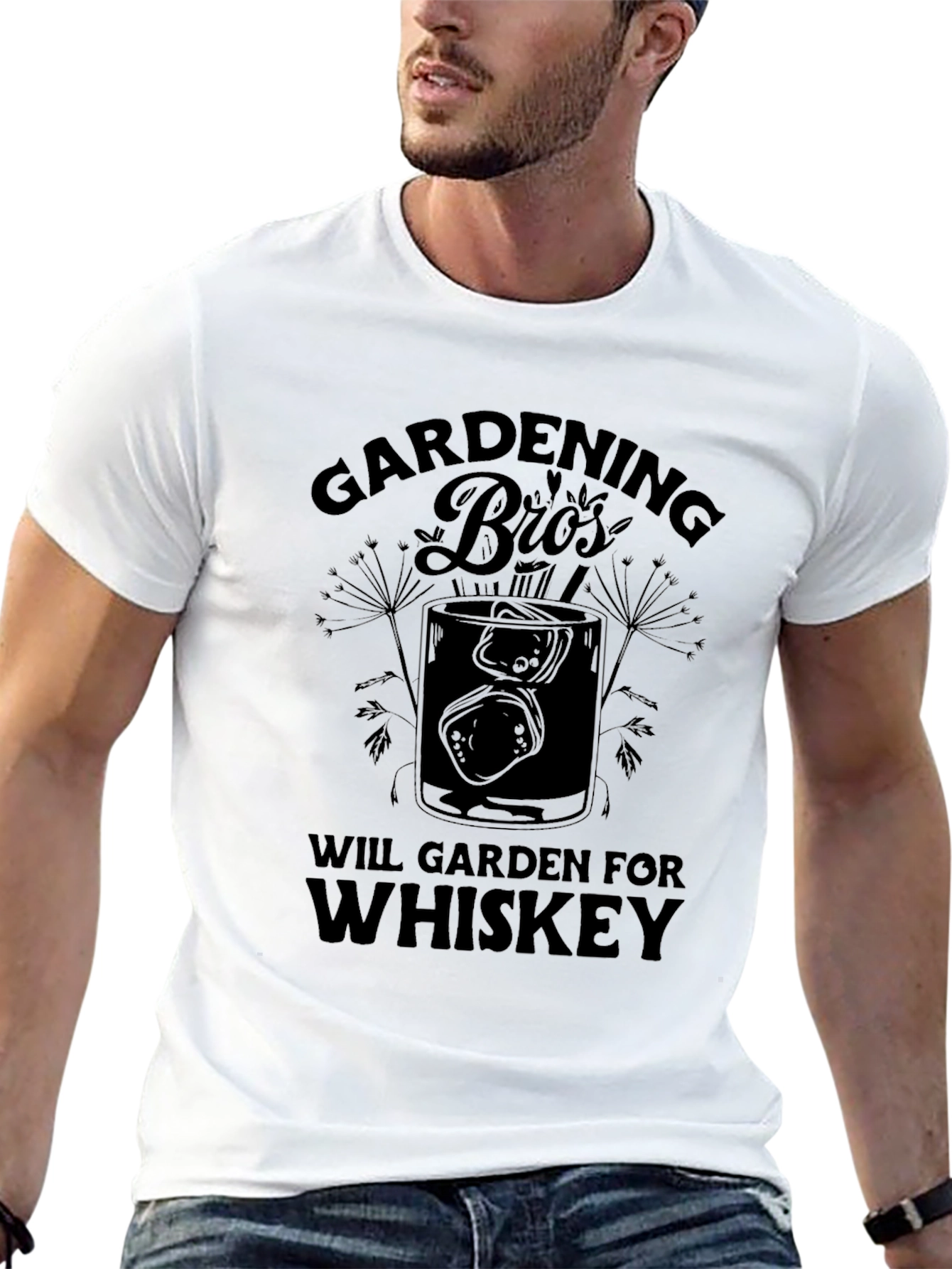 Gardening Bros Whiskey Graphic T-Shirt