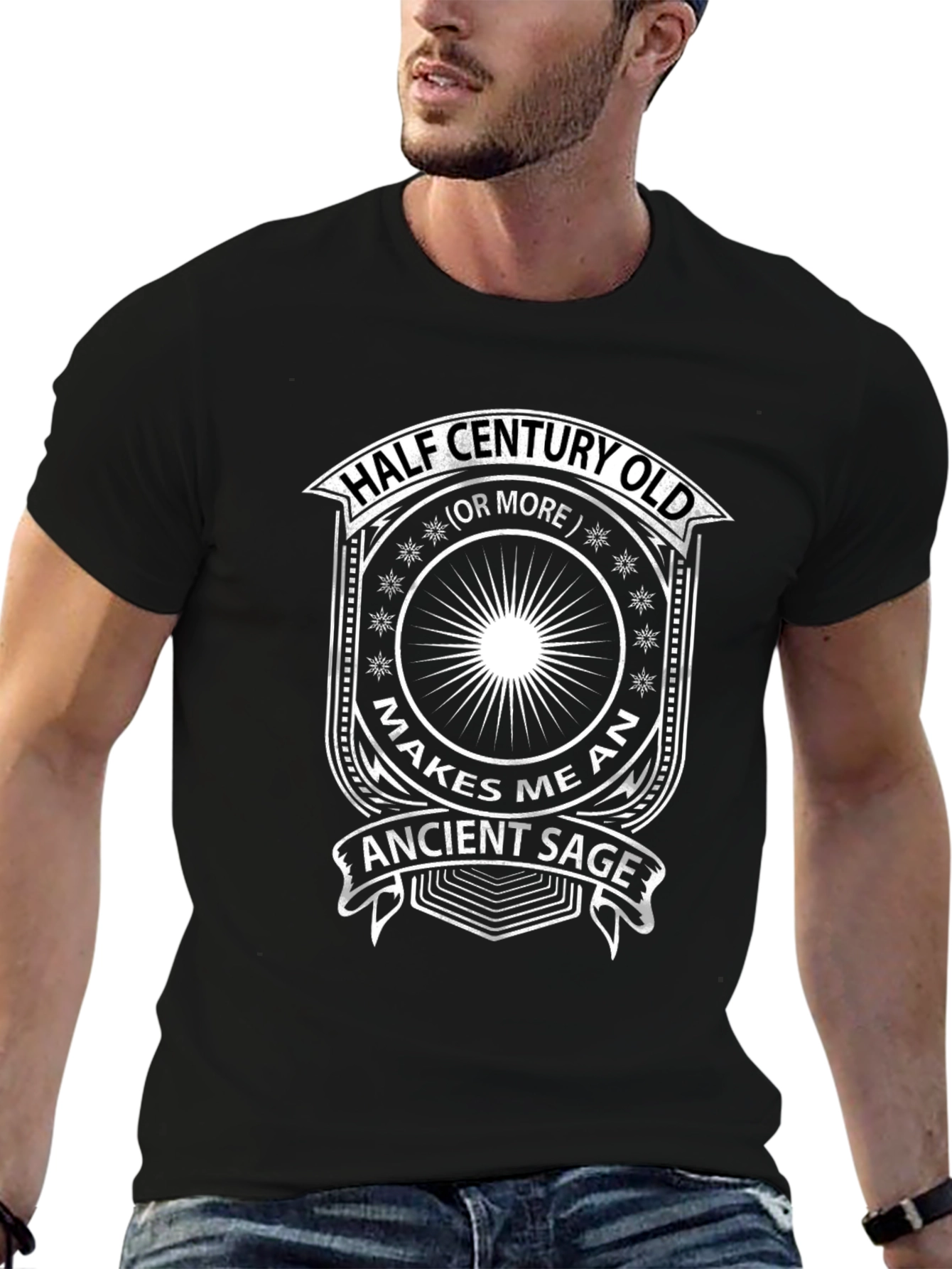 Half Century Old Ancient Sage Funny T-Shirt