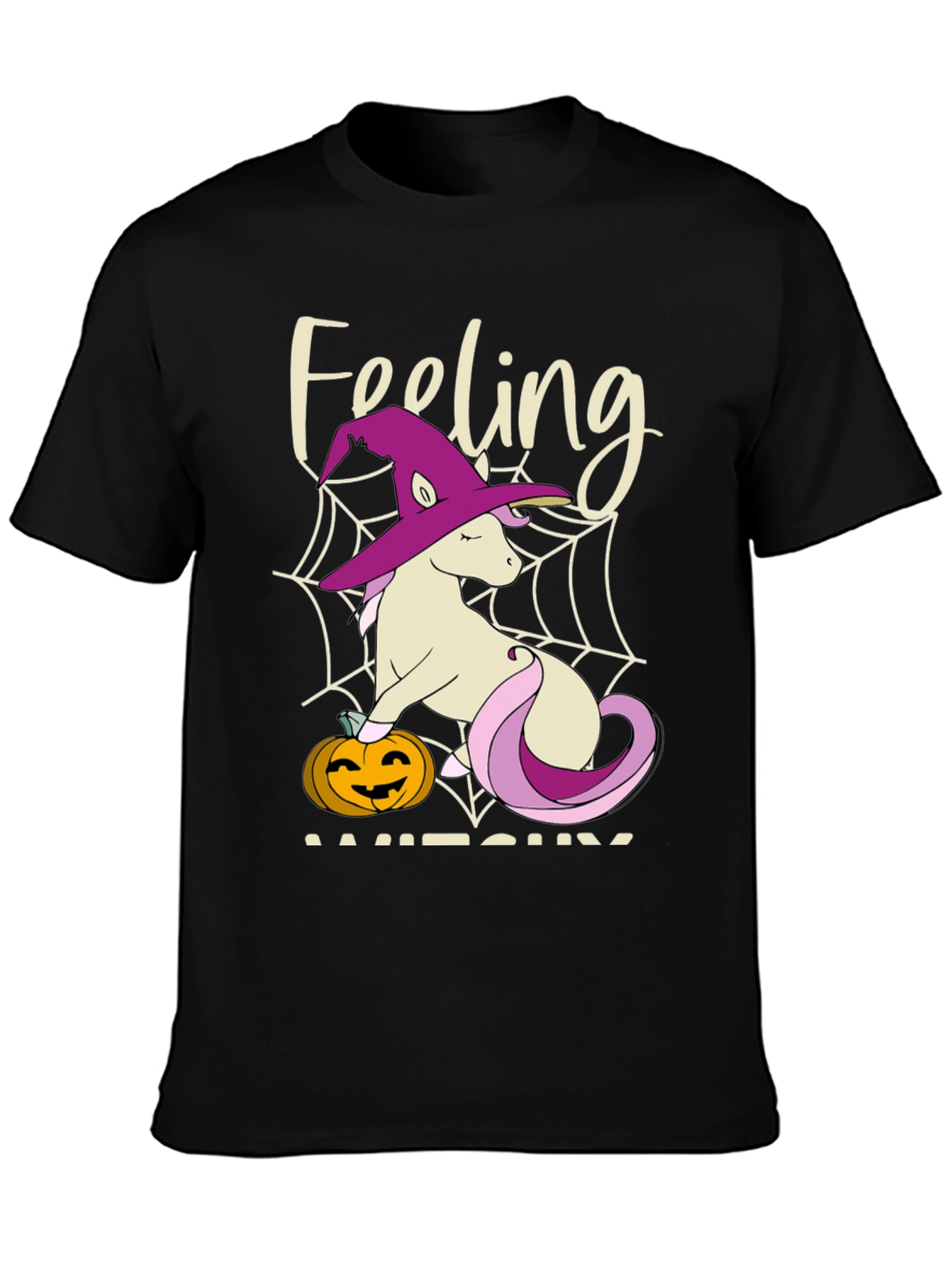 Feeling Witchy Unicorn Halloween T-Shirt