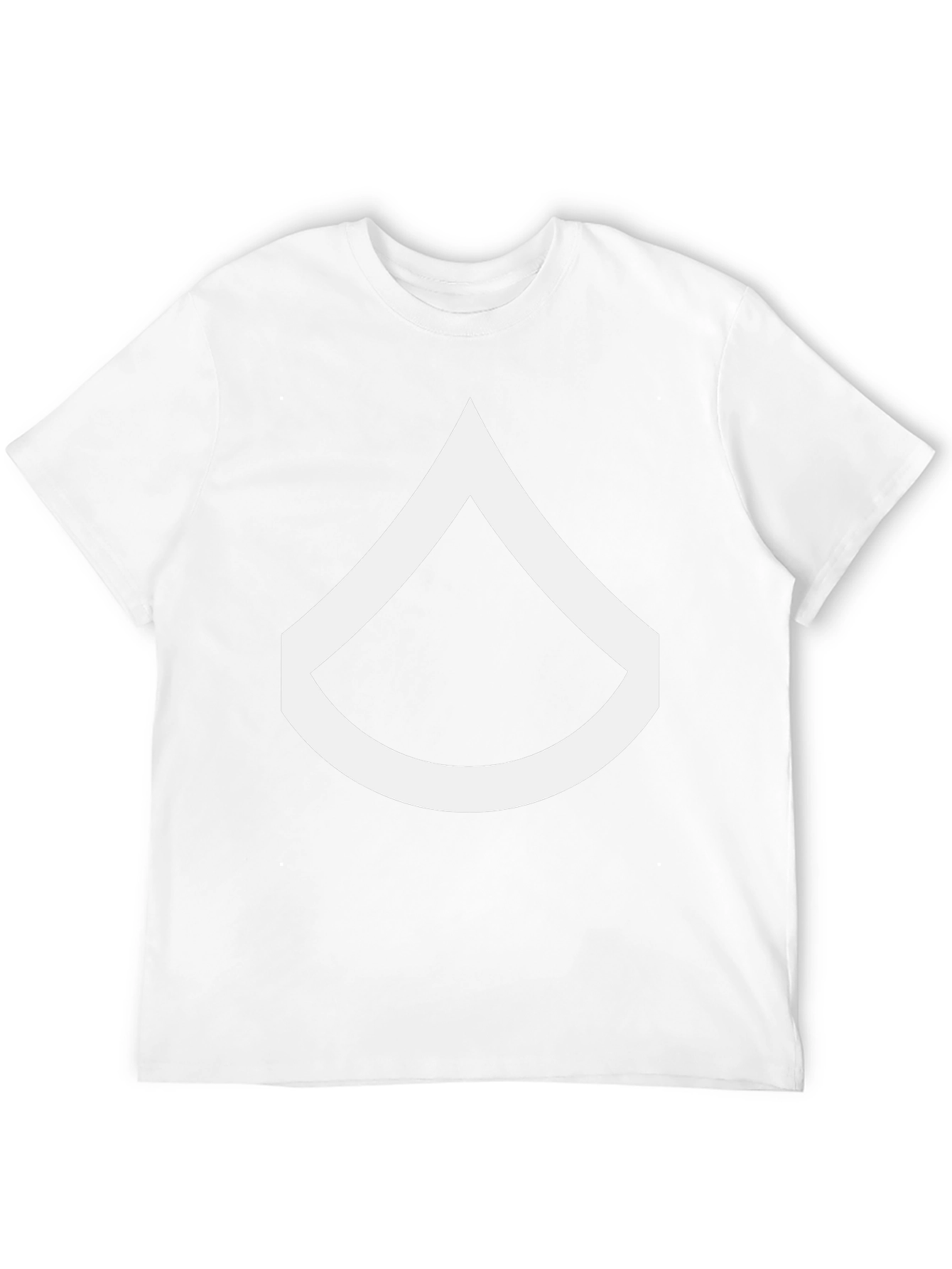 Black T-Shirt with White Chevron