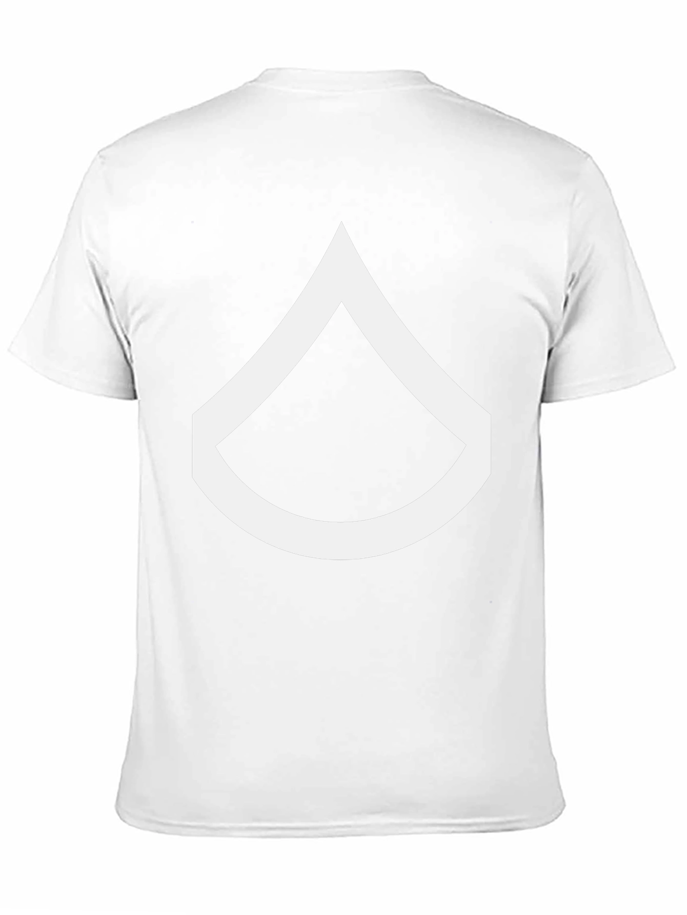 Black T-Shirt with White Chevron