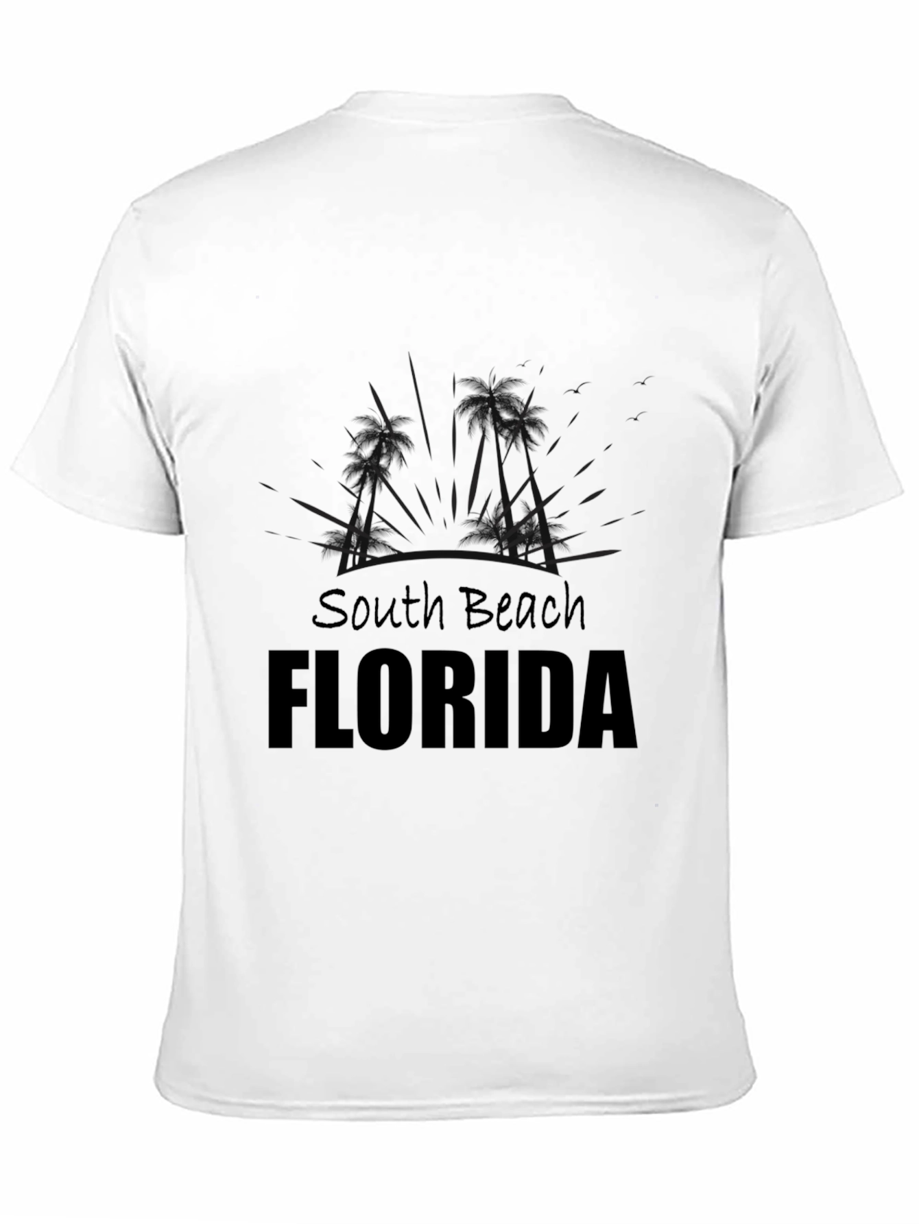 South Beach Florida Graphic Tee - Black