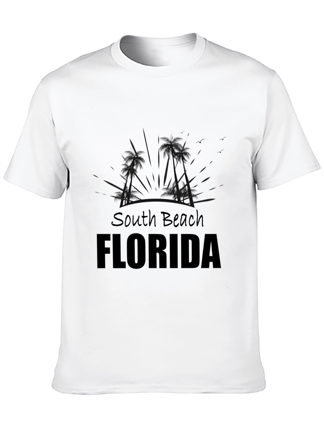 South Beach Florida Graphic Tee - Black