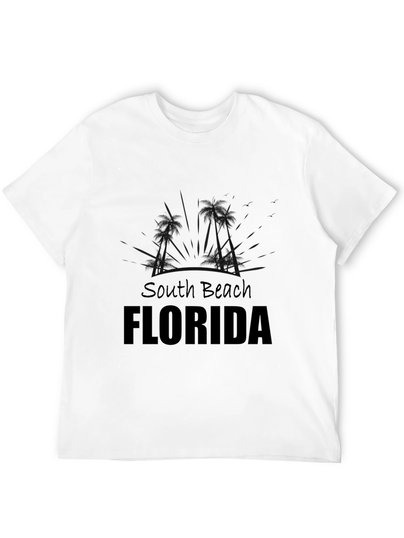 South Beach Florida Graphic Tee - Black