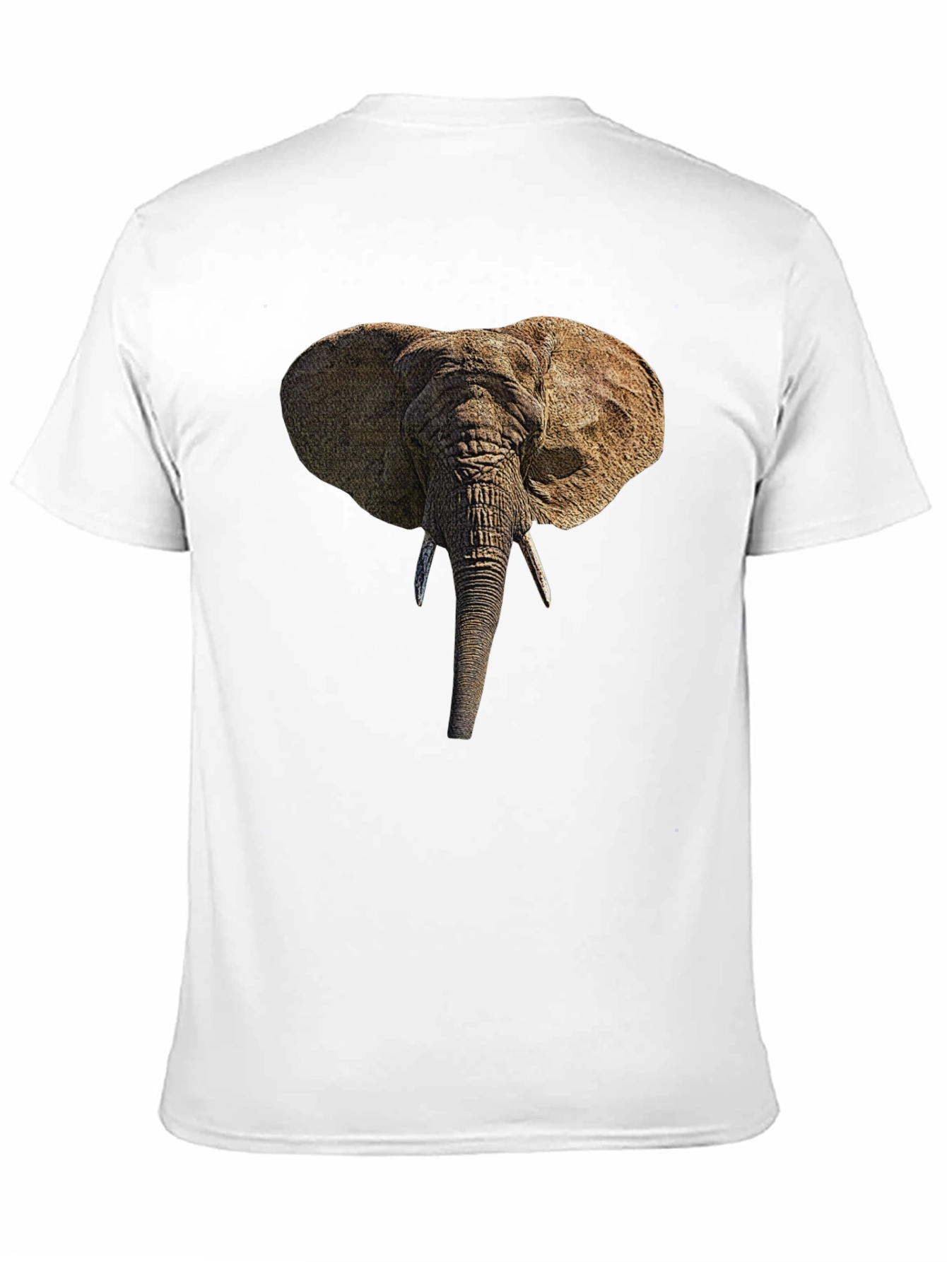 Elephant Head Graphic Black T-Shirt