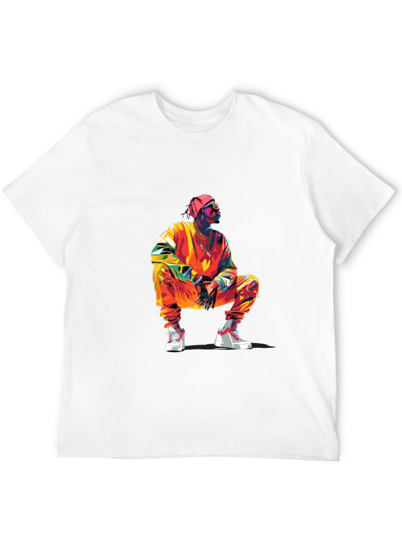 Stylish Graphic Tee: Vibrant Urban Design