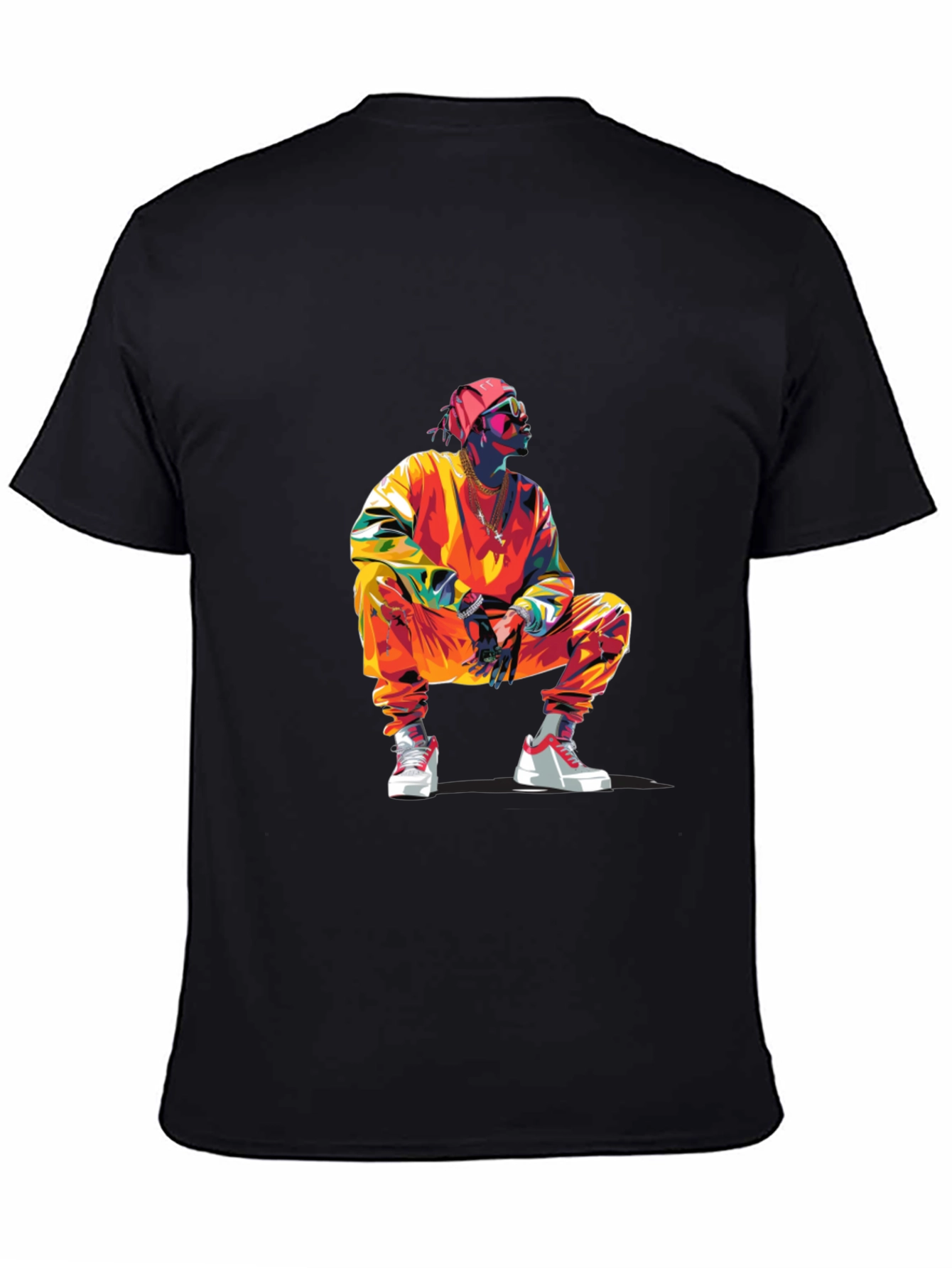 Stylish Graphic Tee: Vibrant Urban Design