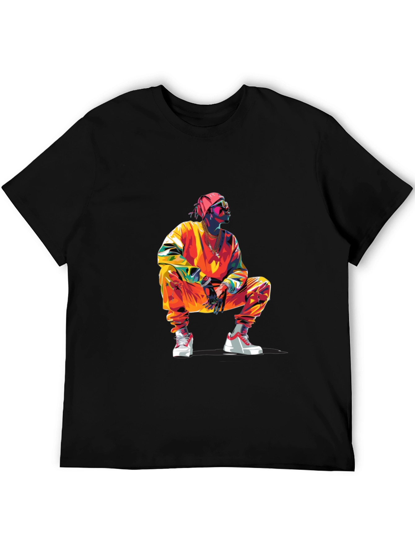 Stylish Graphic Tee: Vibrant Urban Design